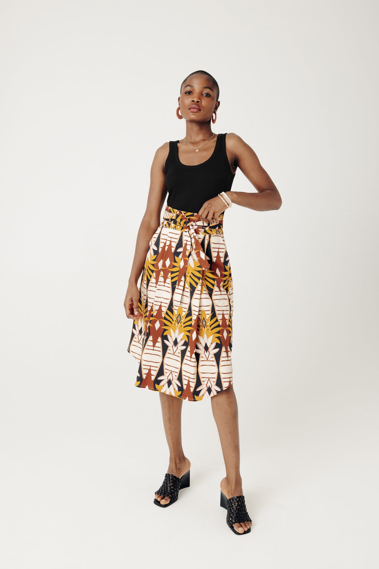 Ribbed sleeveless top - Ecru