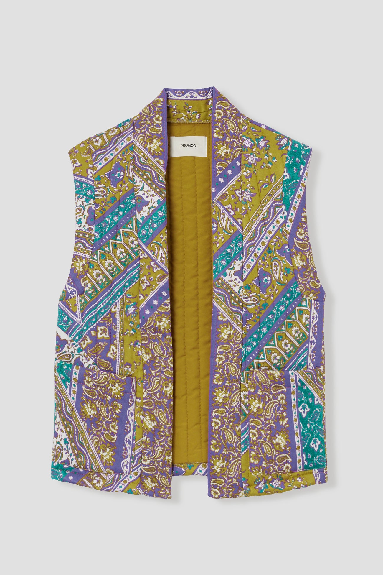 Patterned padded jacket - Multicolour print