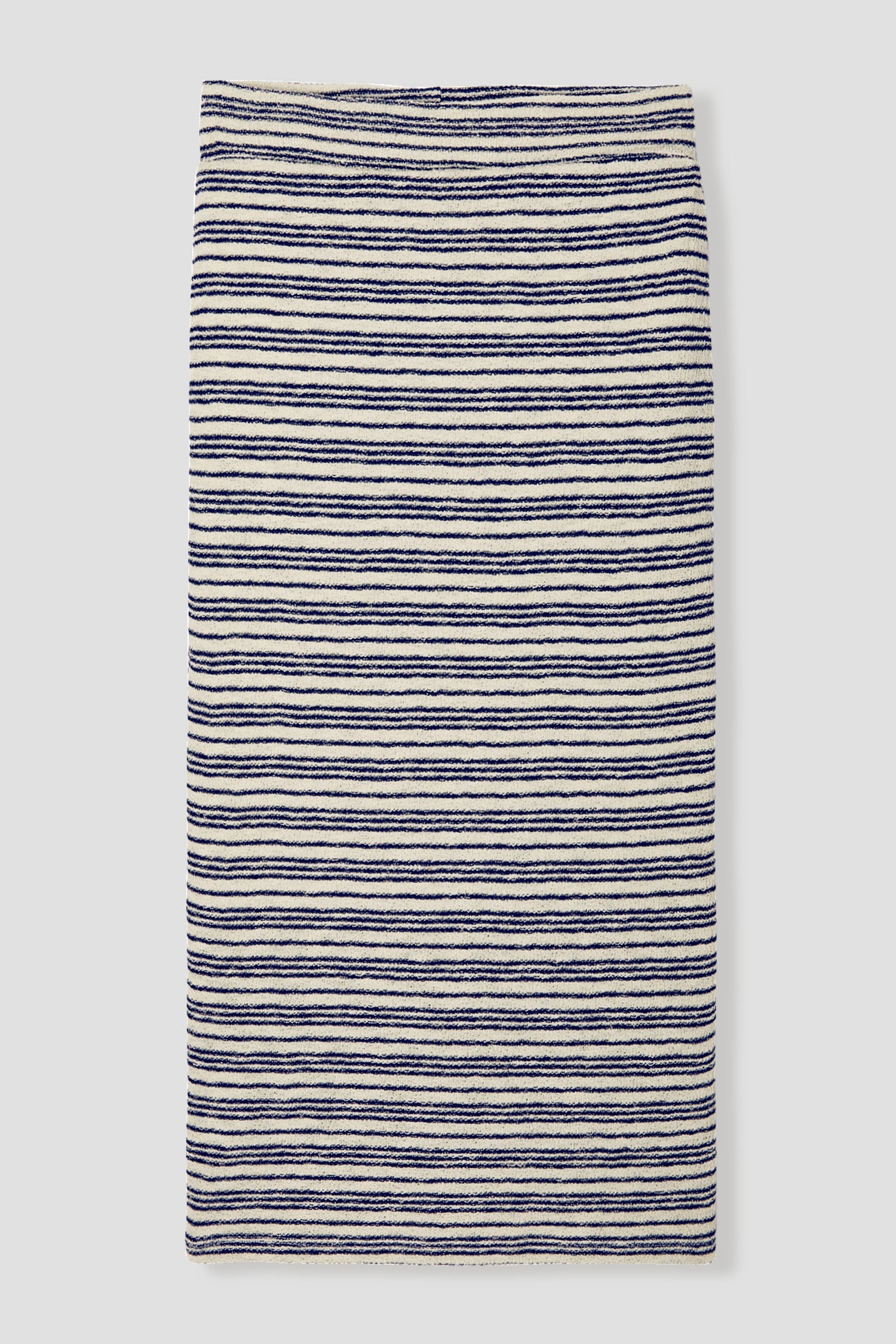 Midi knit skirt - Blue stripes