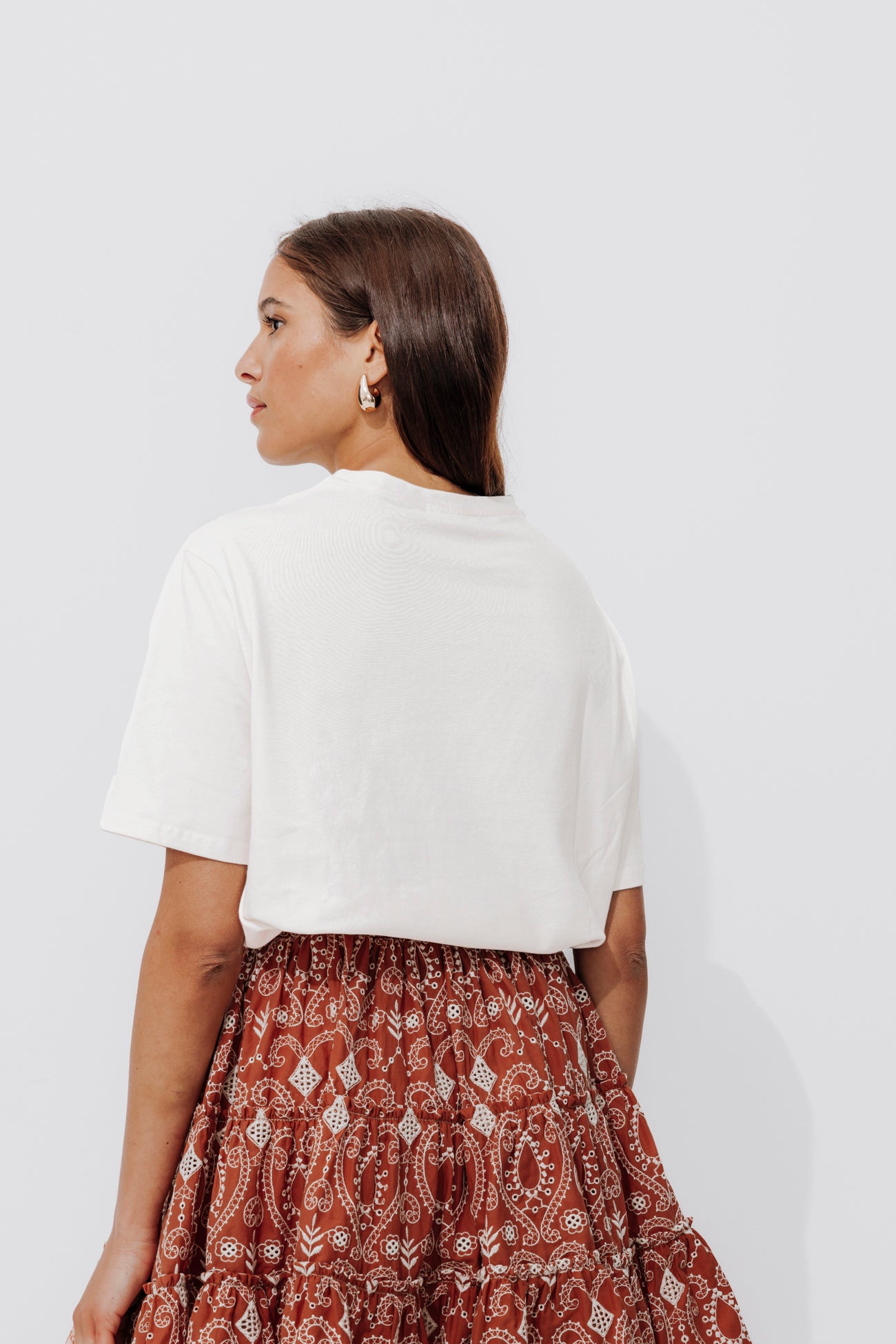 Embroidered t-shirt - Sand