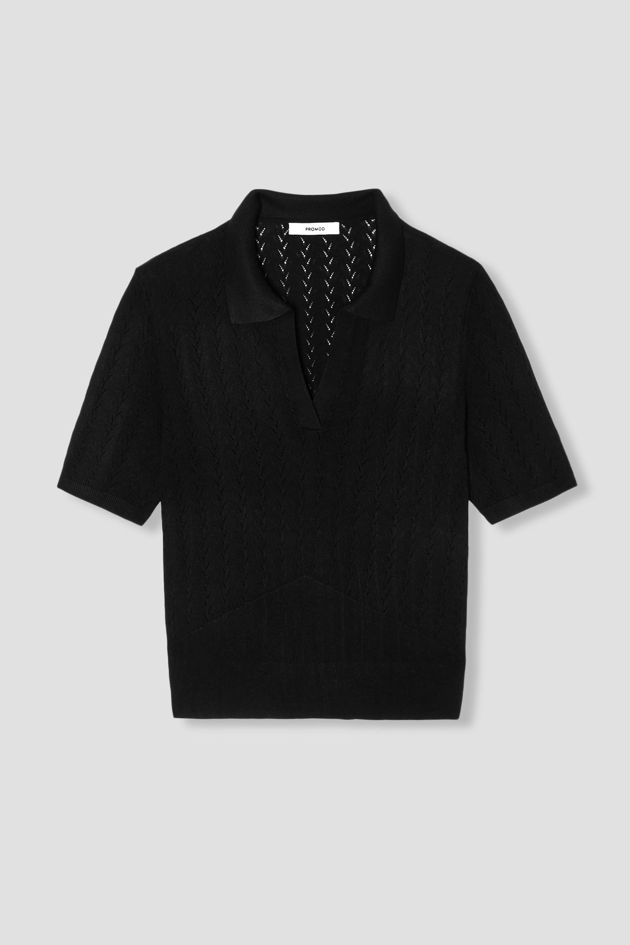 Short-sleeved polo shirt - Ecru