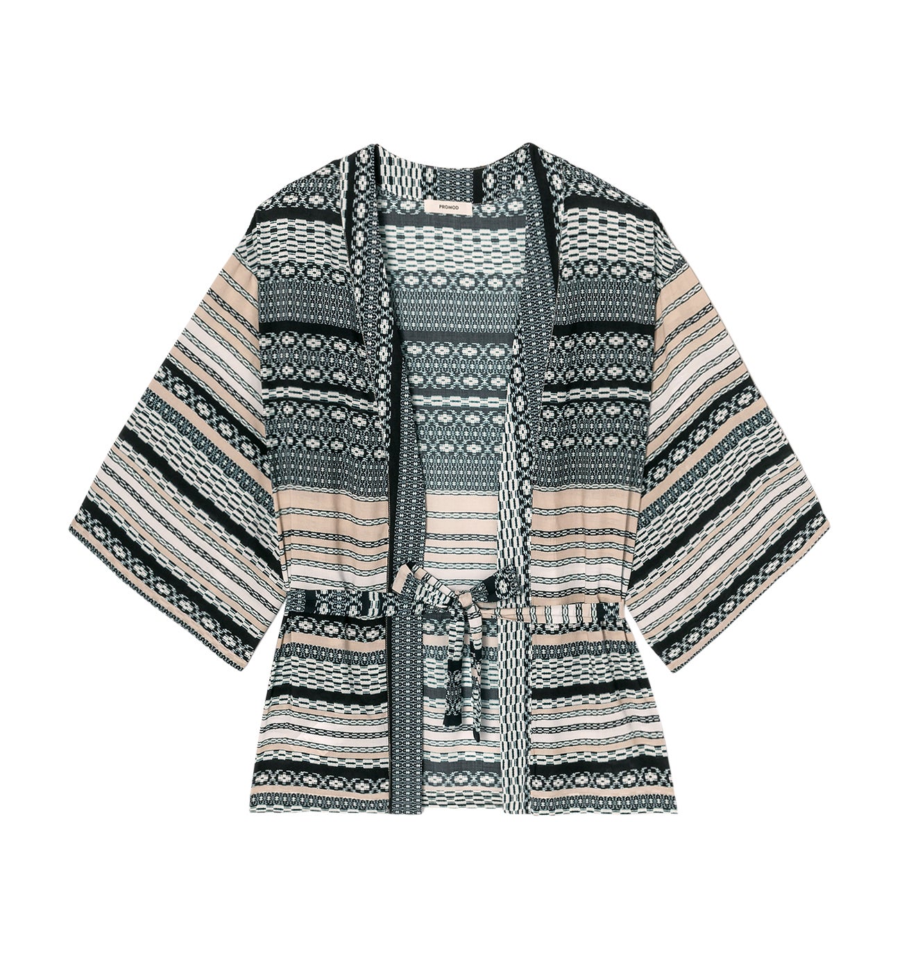 Homewear patterned kimono - Multicolour print
