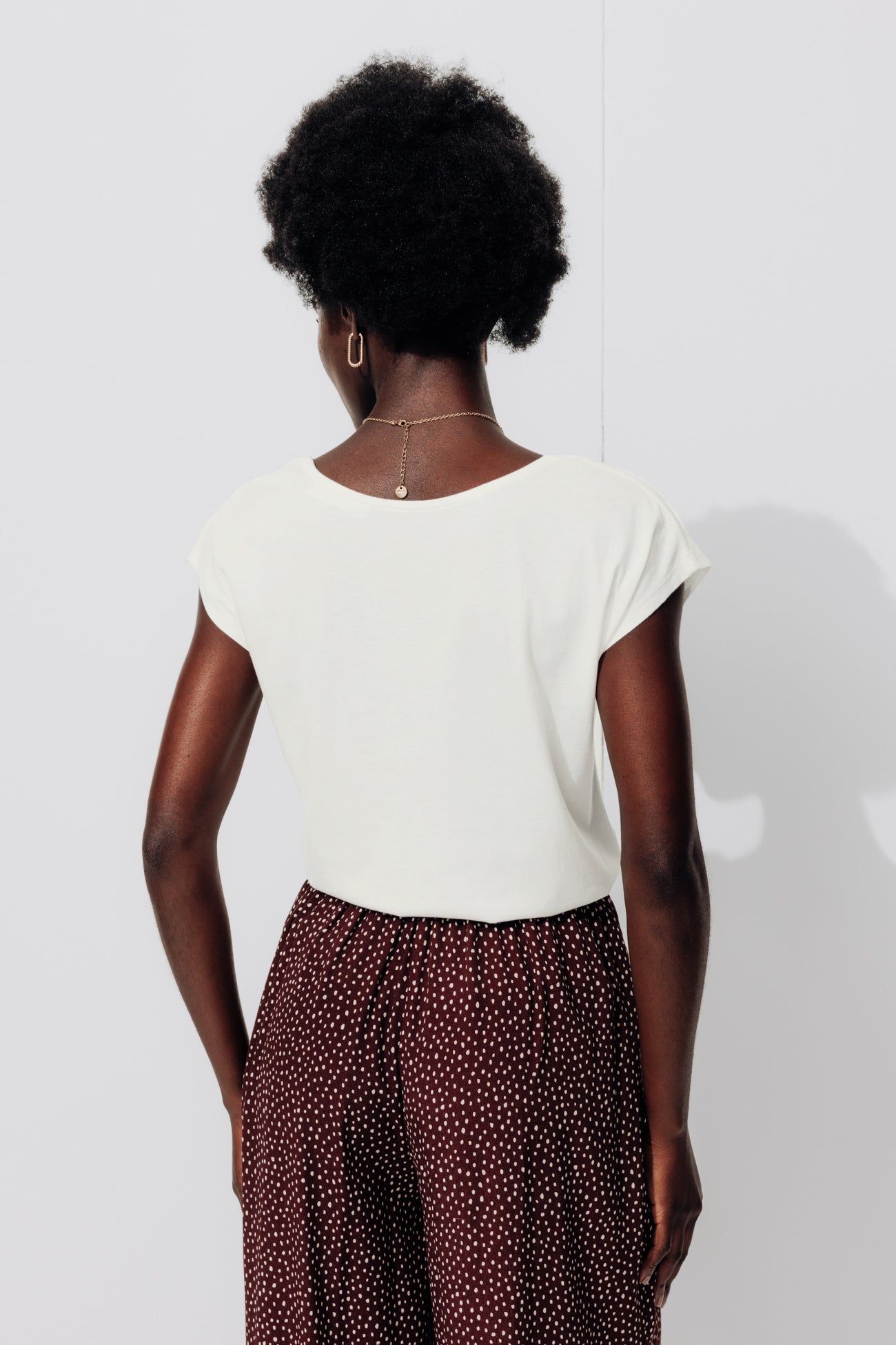 Lace detail t-shirt - Khaki