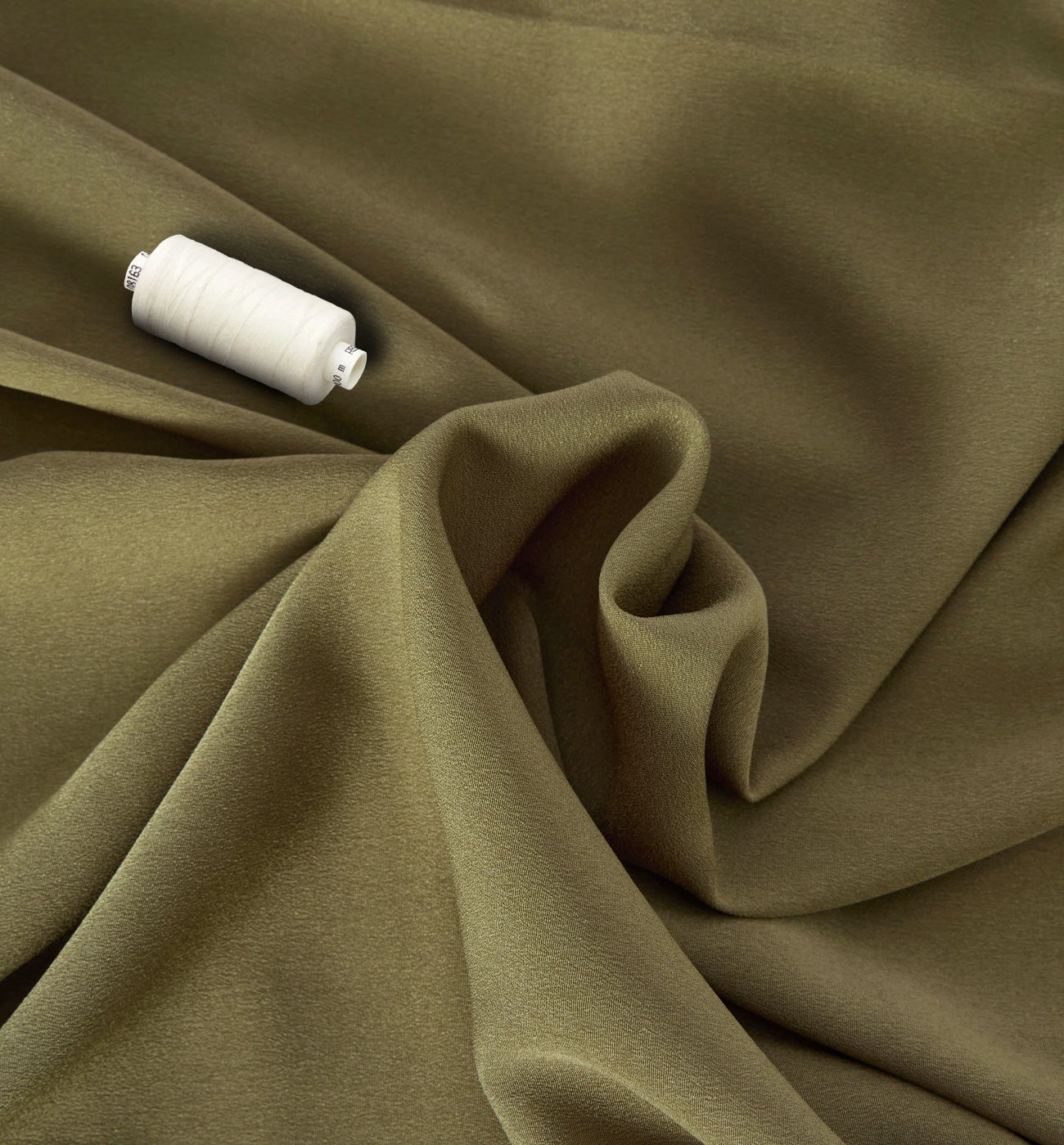 Polyester voile fabric cut - Ochre
