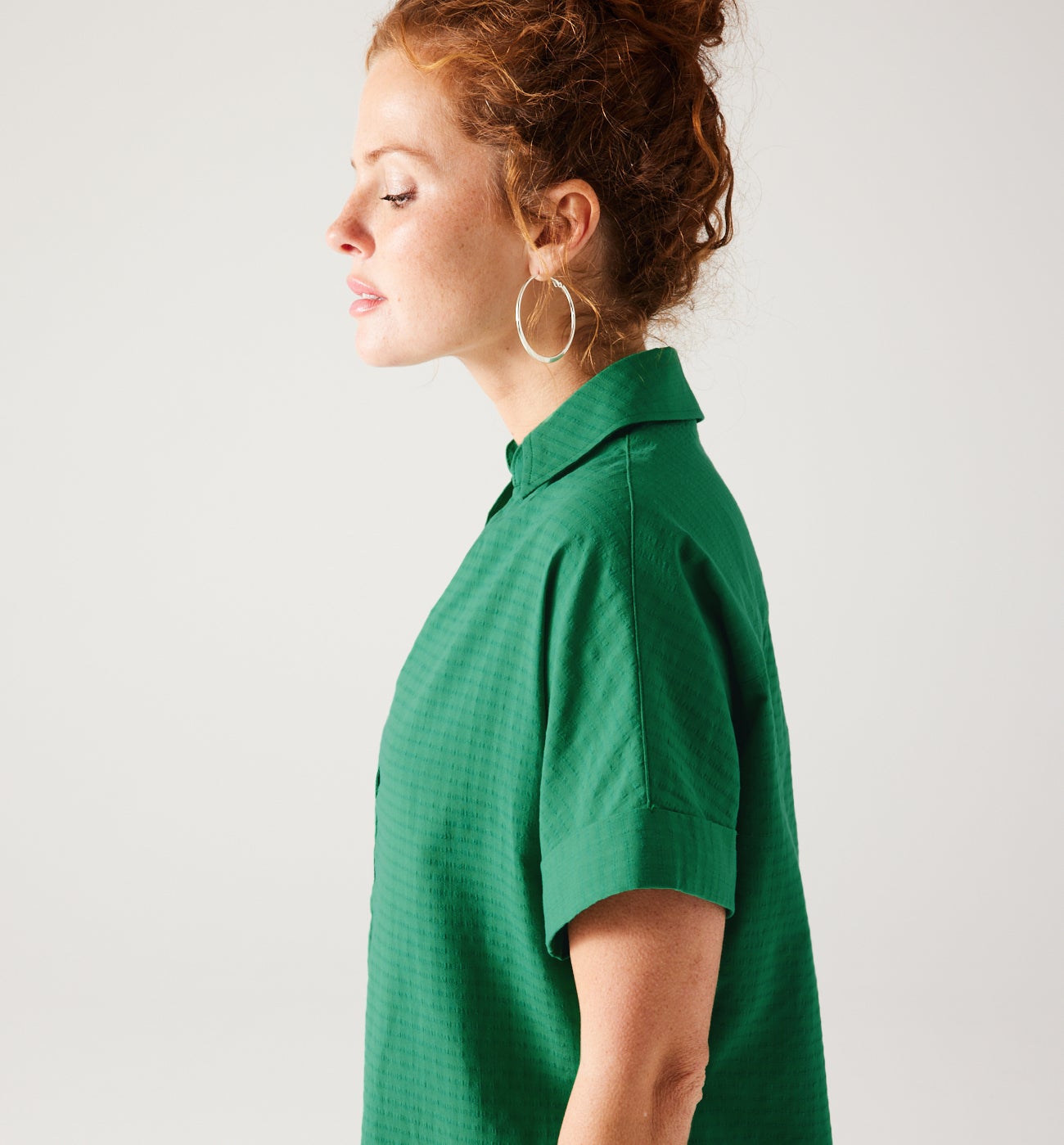 Short plain dress - Raspberry red