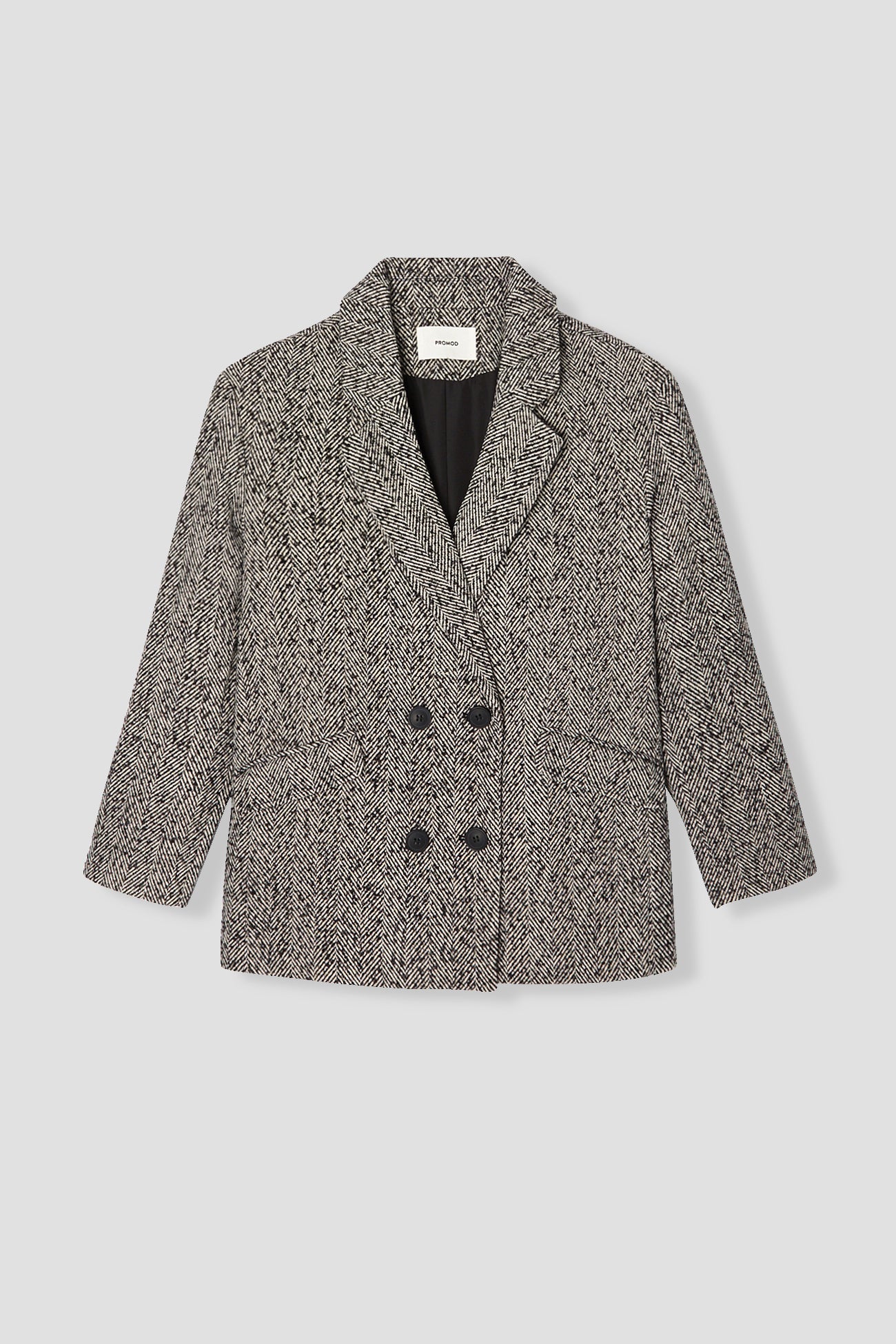 Herringbone blazer - Black print