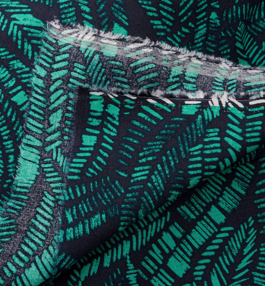 Patterned viscose fabric cut - Multicolour print