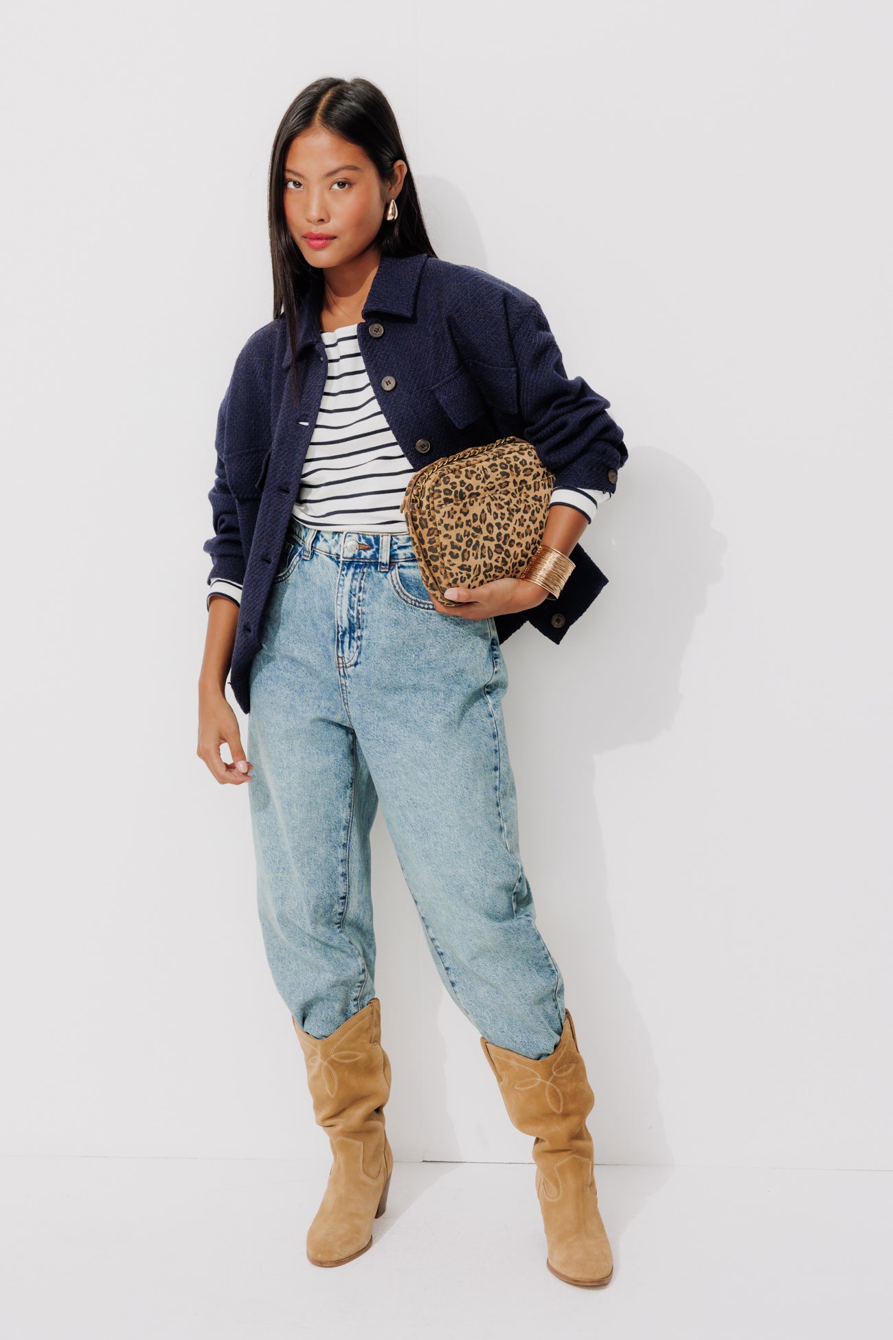 Tweed jacket - Navy blue