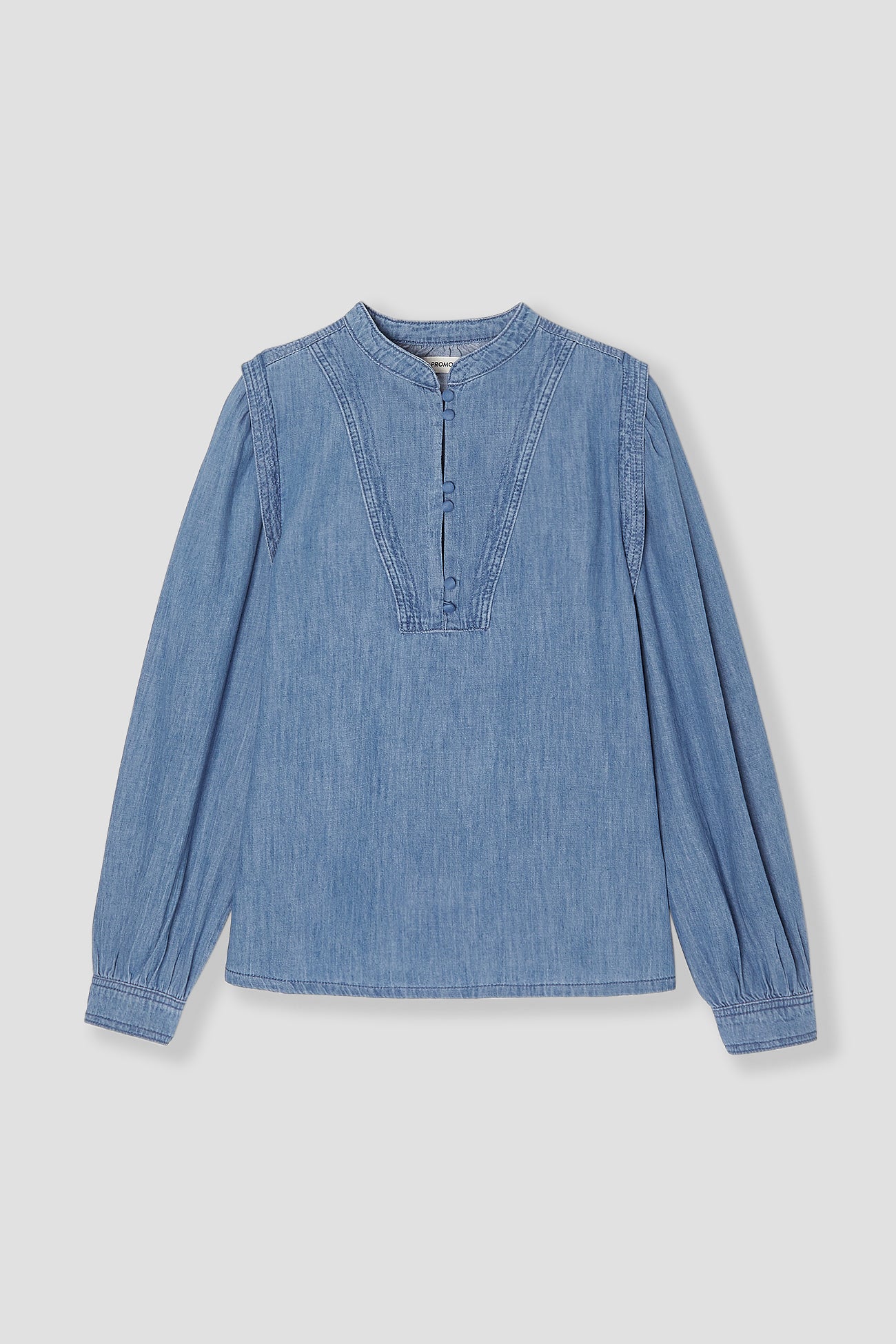 Lightweight denim blouse - Medium denim
