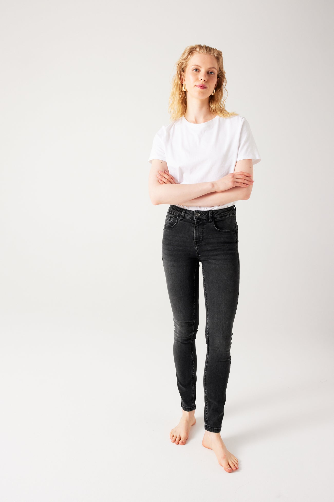 ERNEST push-up skinny jeans - Black denim