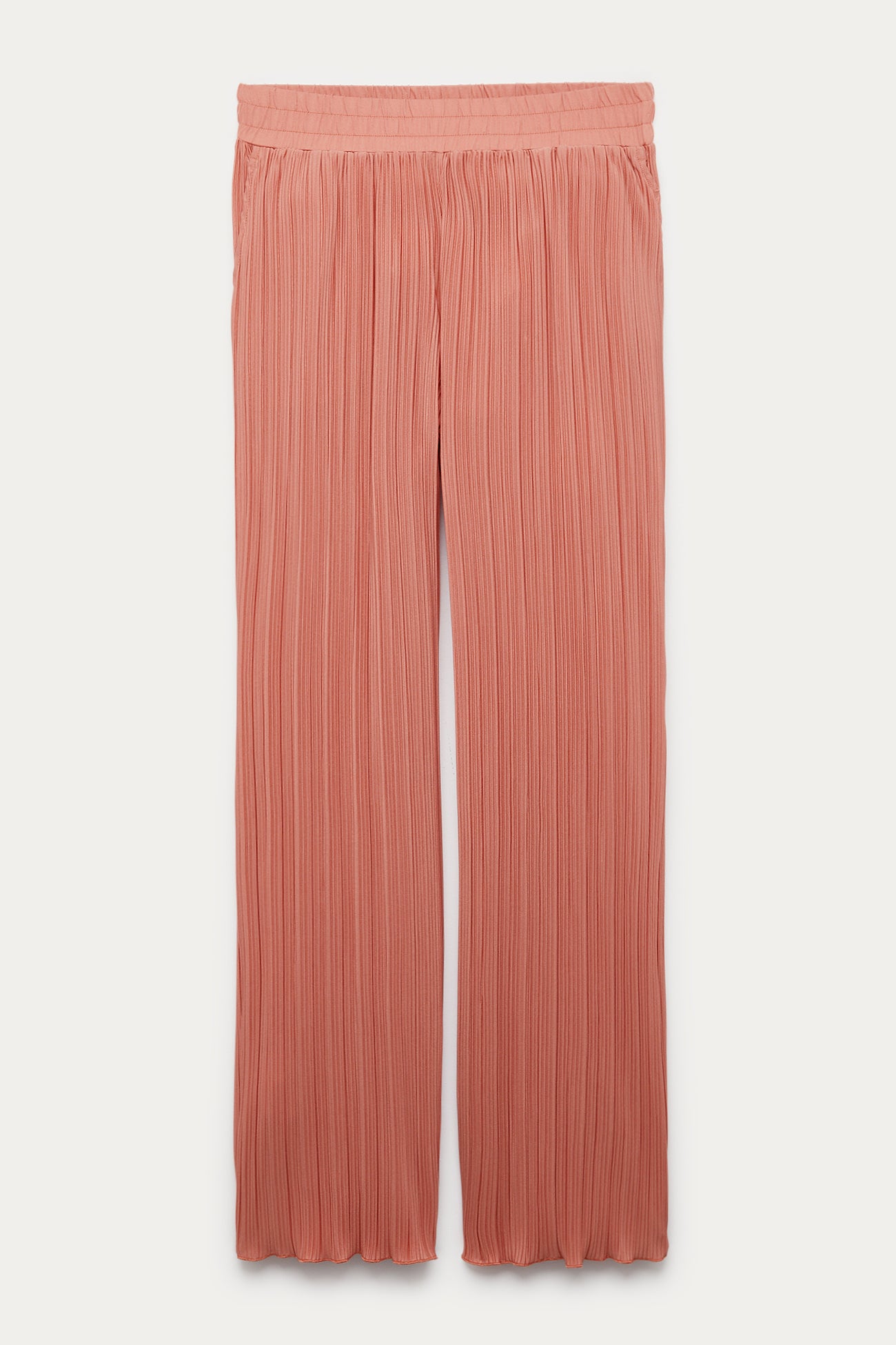 Wideleg plissé trousers - Blue
