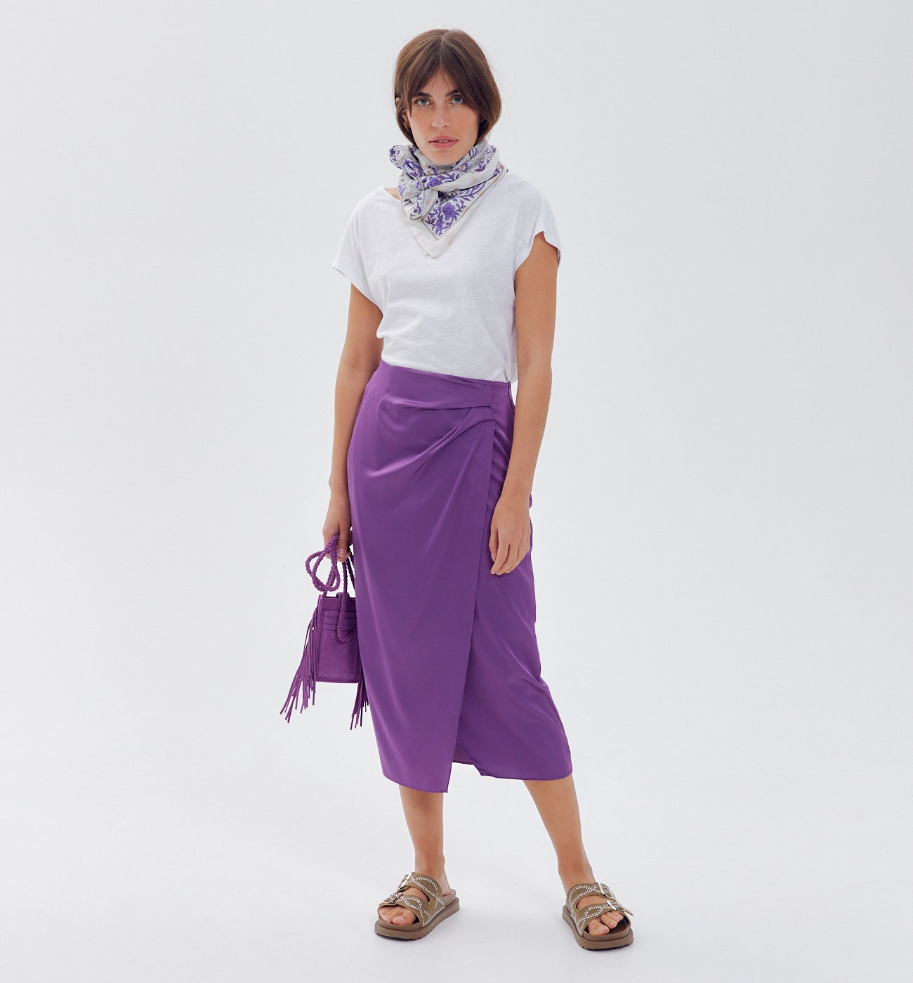 Low-back cotton top - Pink