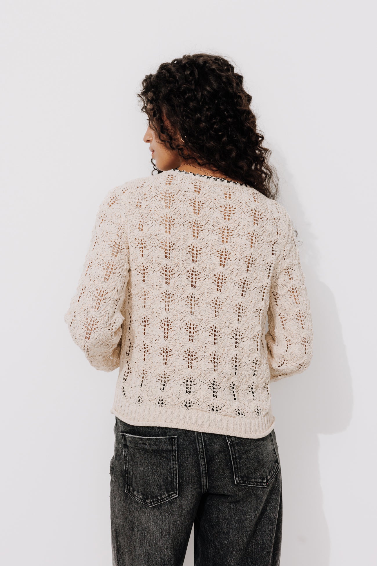 Openwork jumper - Ecru