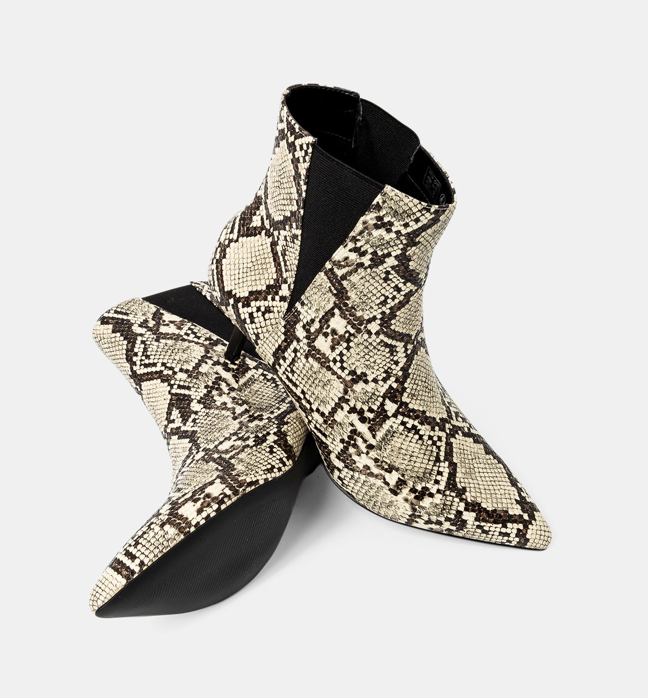 Python effect boots - Black print
