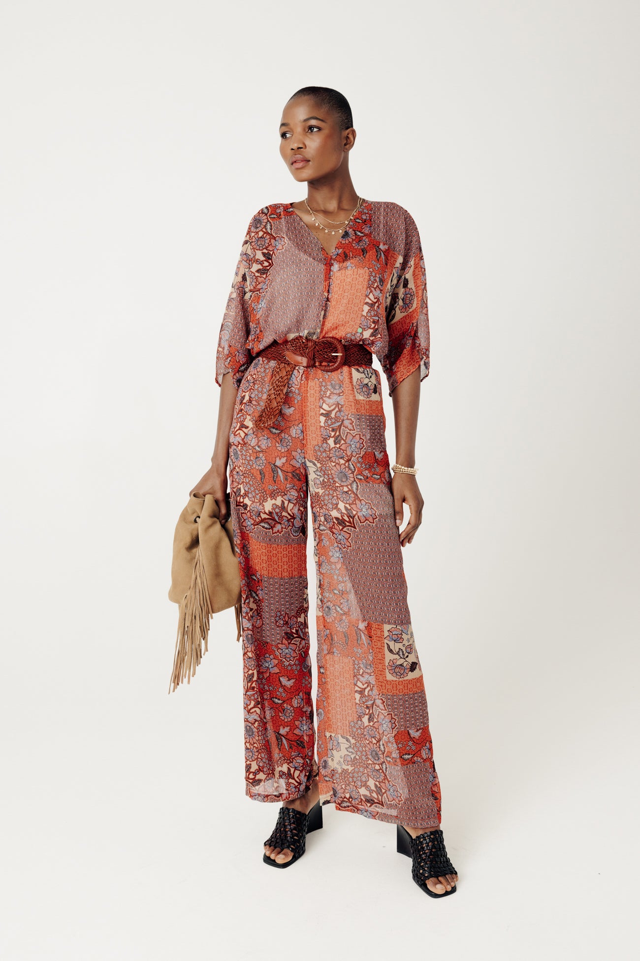 Patterned jumpsuit - Multicolour print