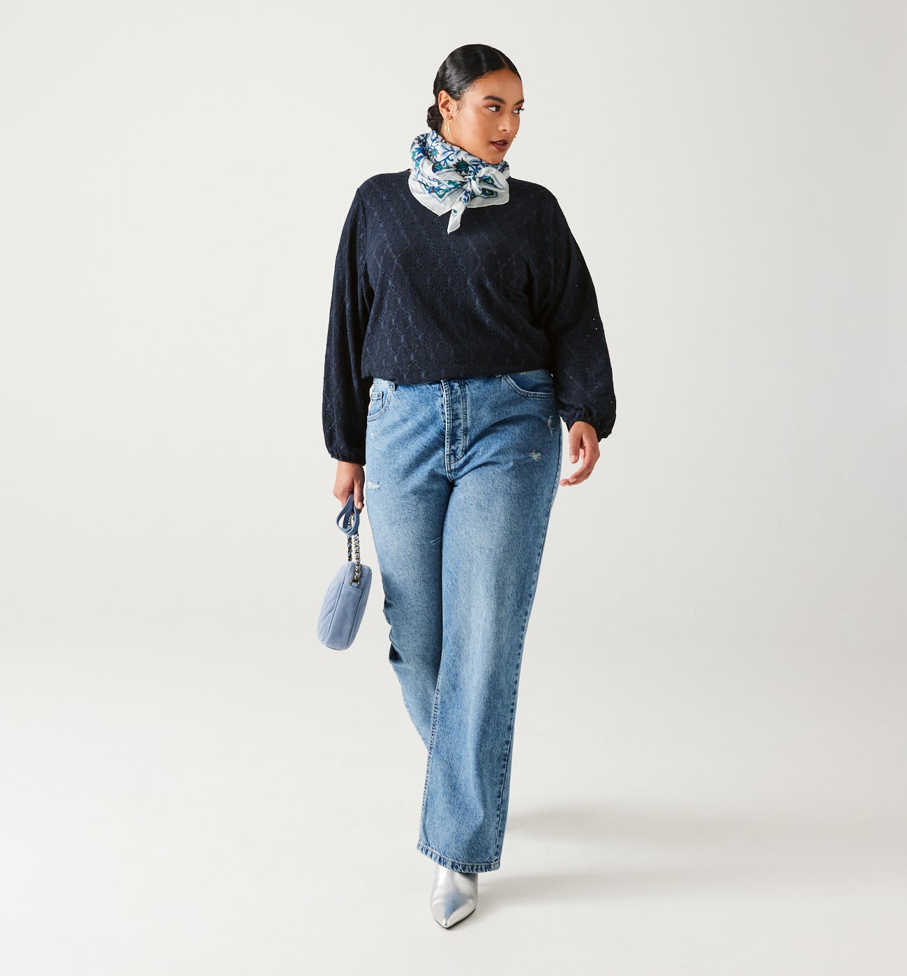 Openwork top - Navy blue