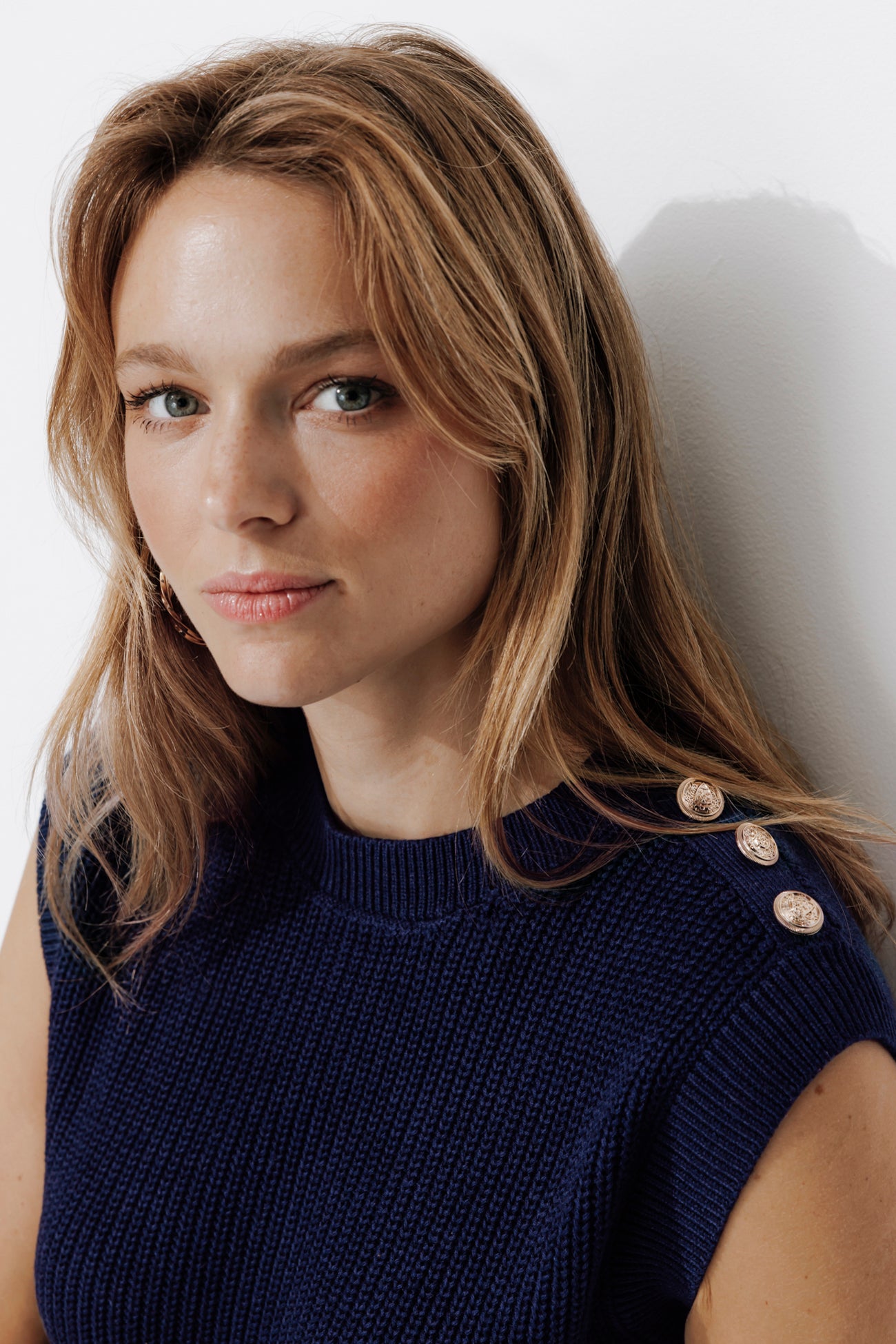 Ecodesign rib sailor sweater - Navy blue