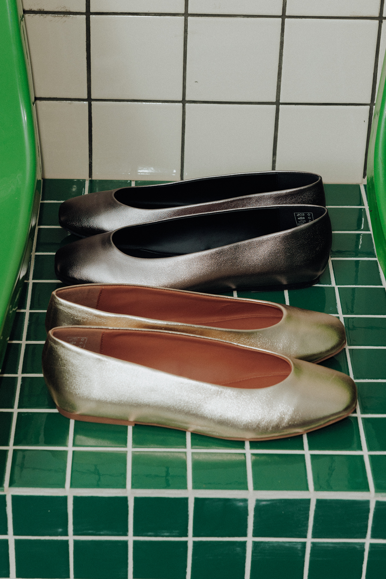 Glitzy ballerinas - Gold