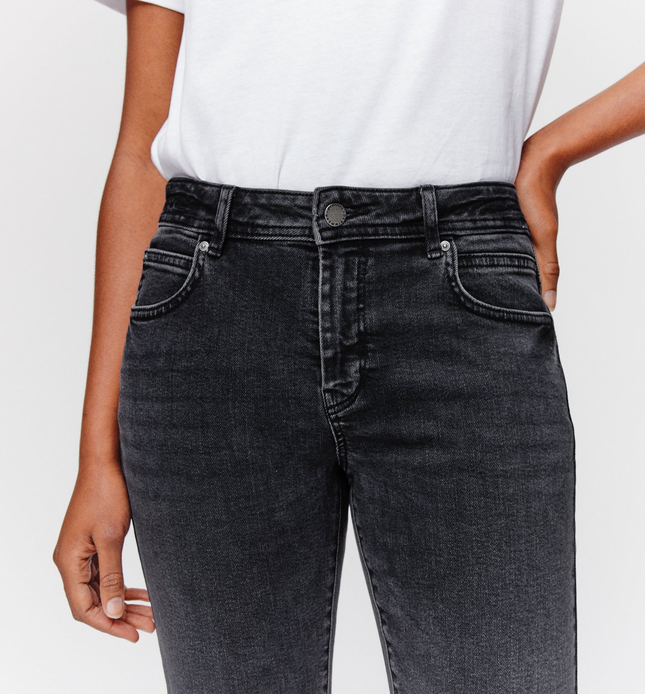 LUCIEN girlfriend jeans - Black