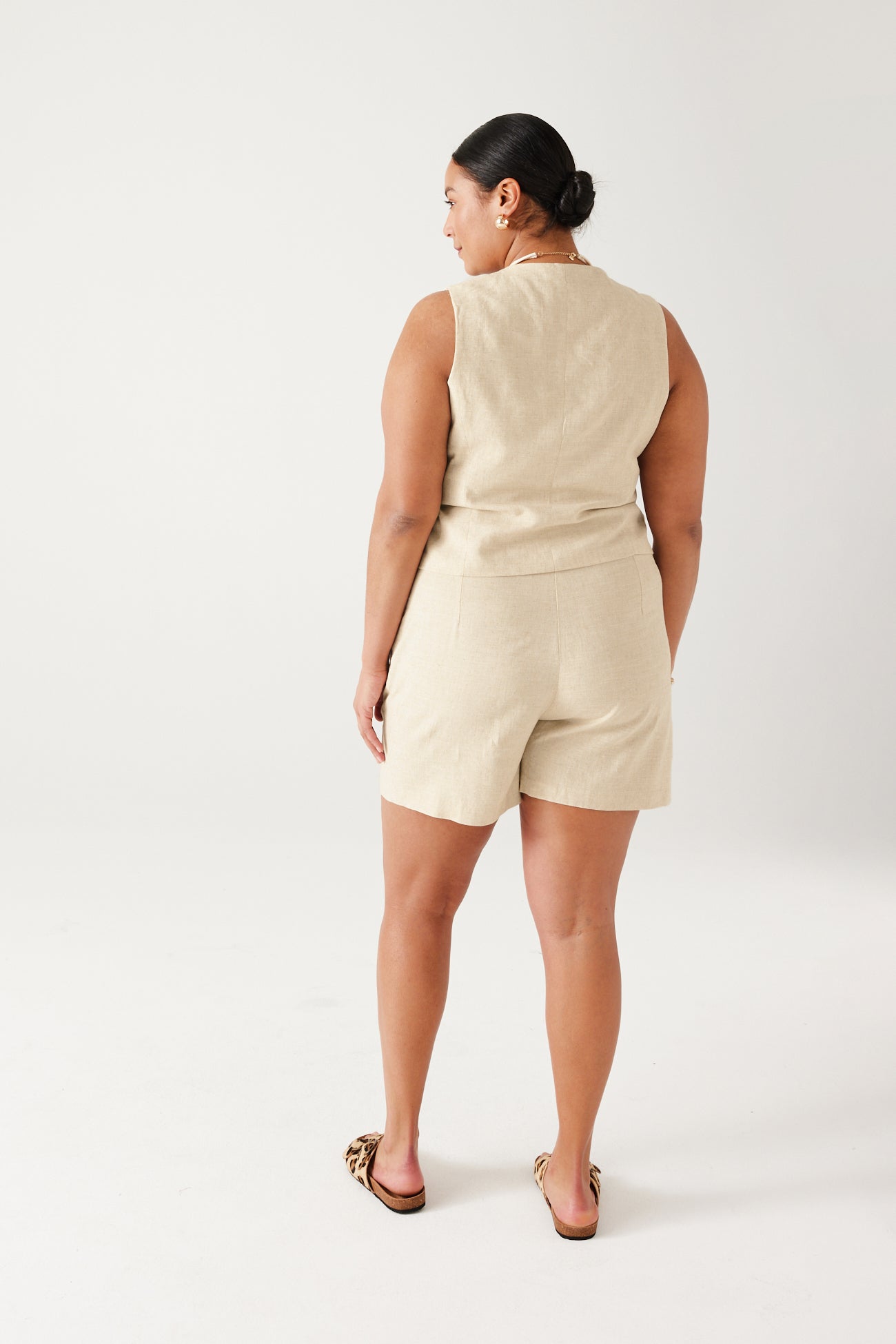 High-waist shorts - Pink