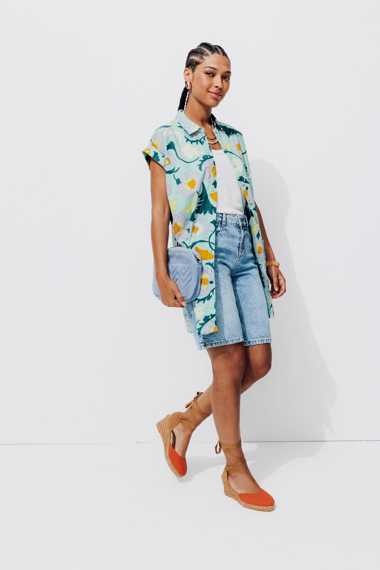 Patterned tunic - Light green print