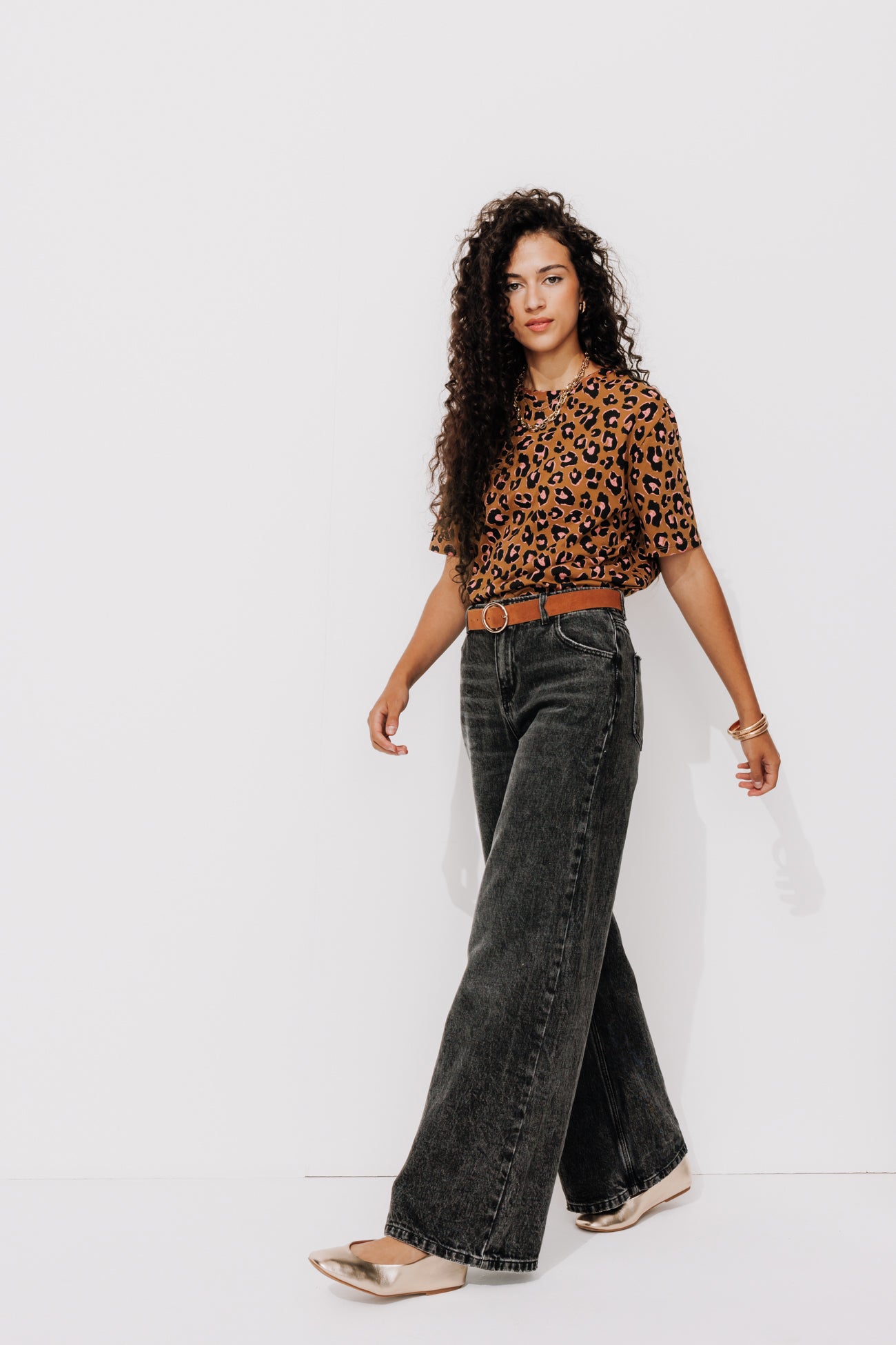 Leopard t-shirt - Multicolour print