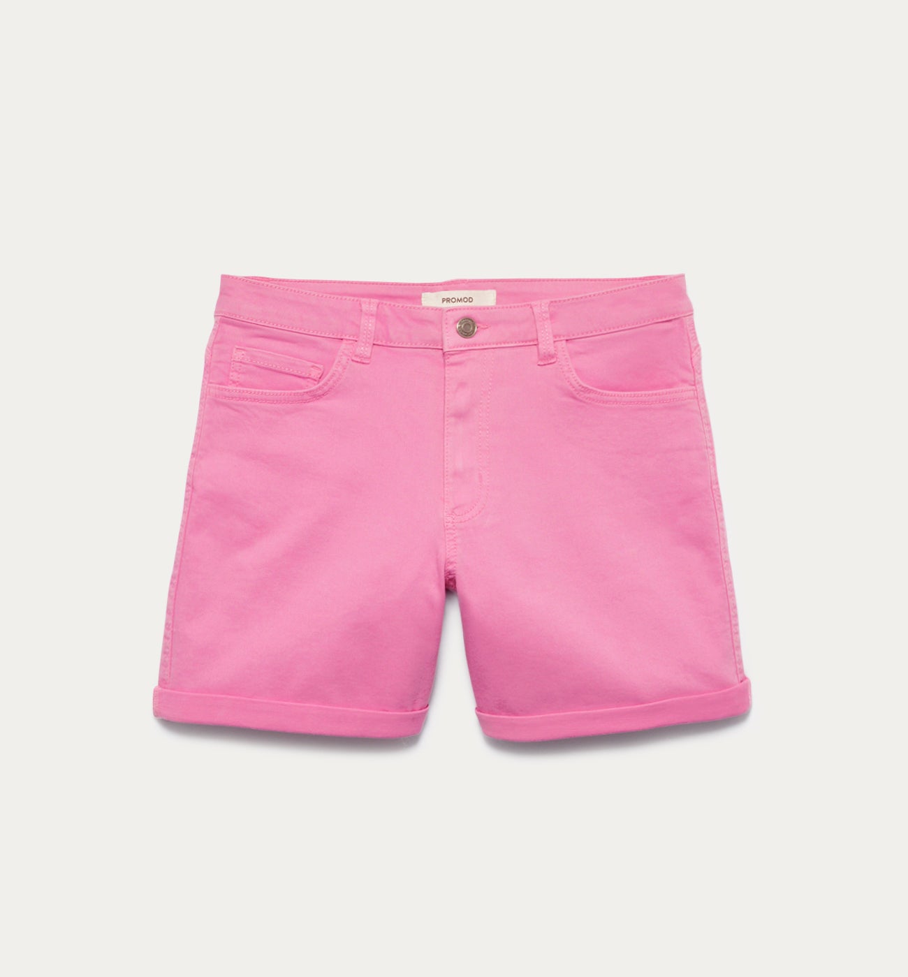 Plain canvas shorts - Red