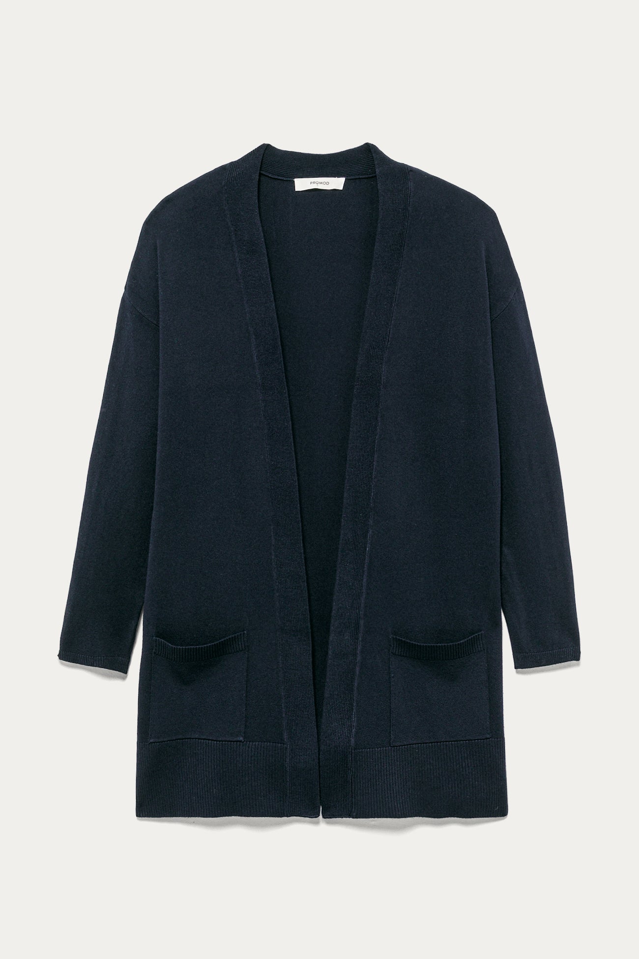 Long lightweight knit cardigan - Navy blue