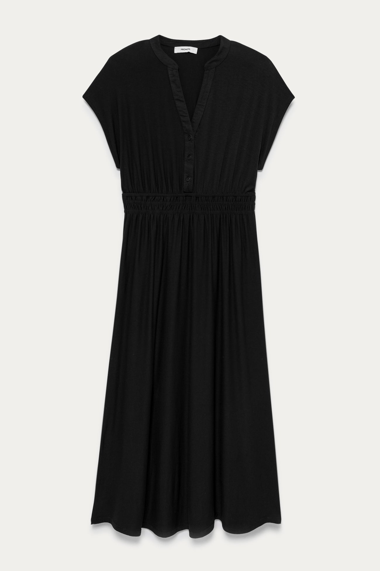 Mid-length jersey dress - Cognac