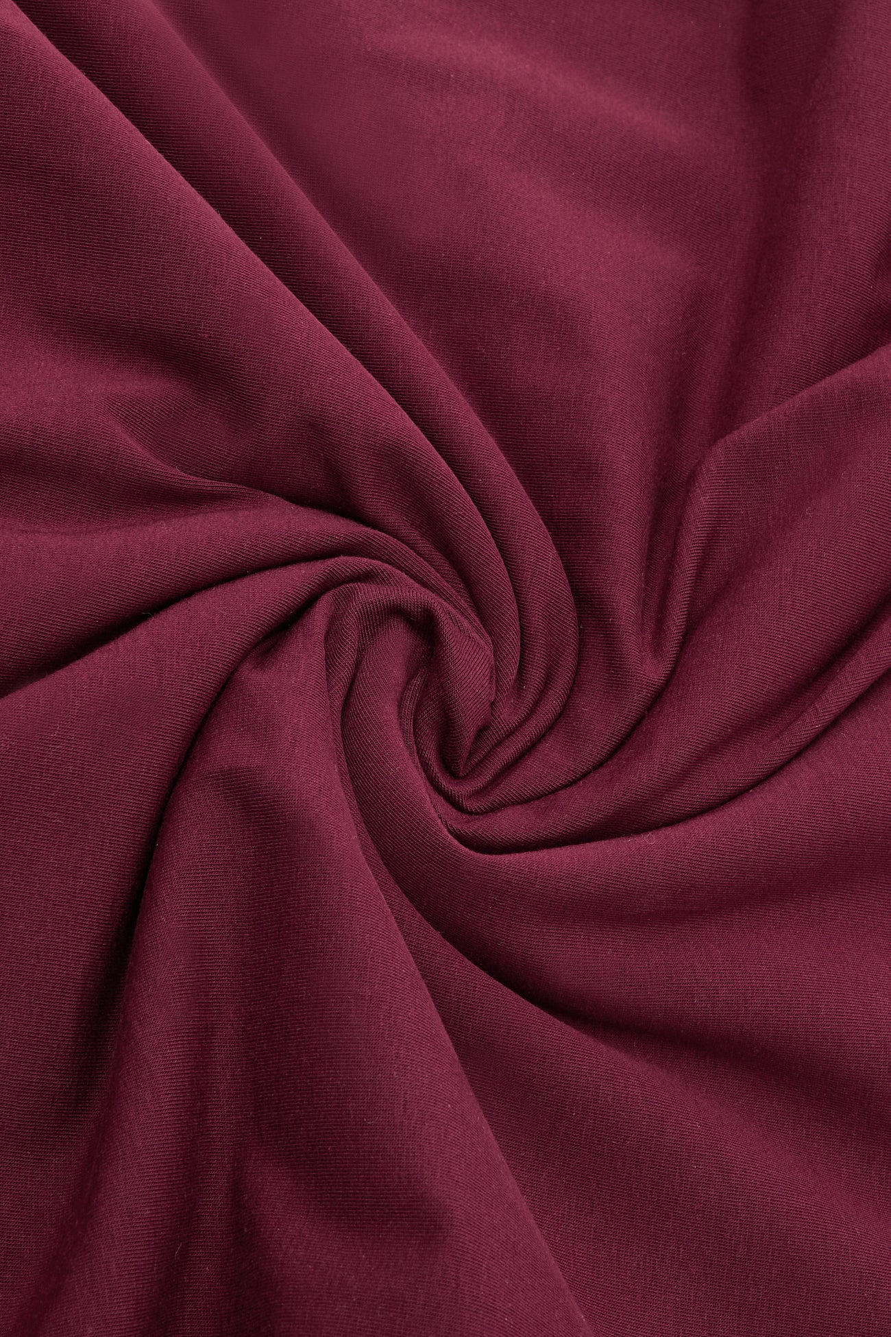 Plain cotton jersey 3m fabric - Bordeaux red