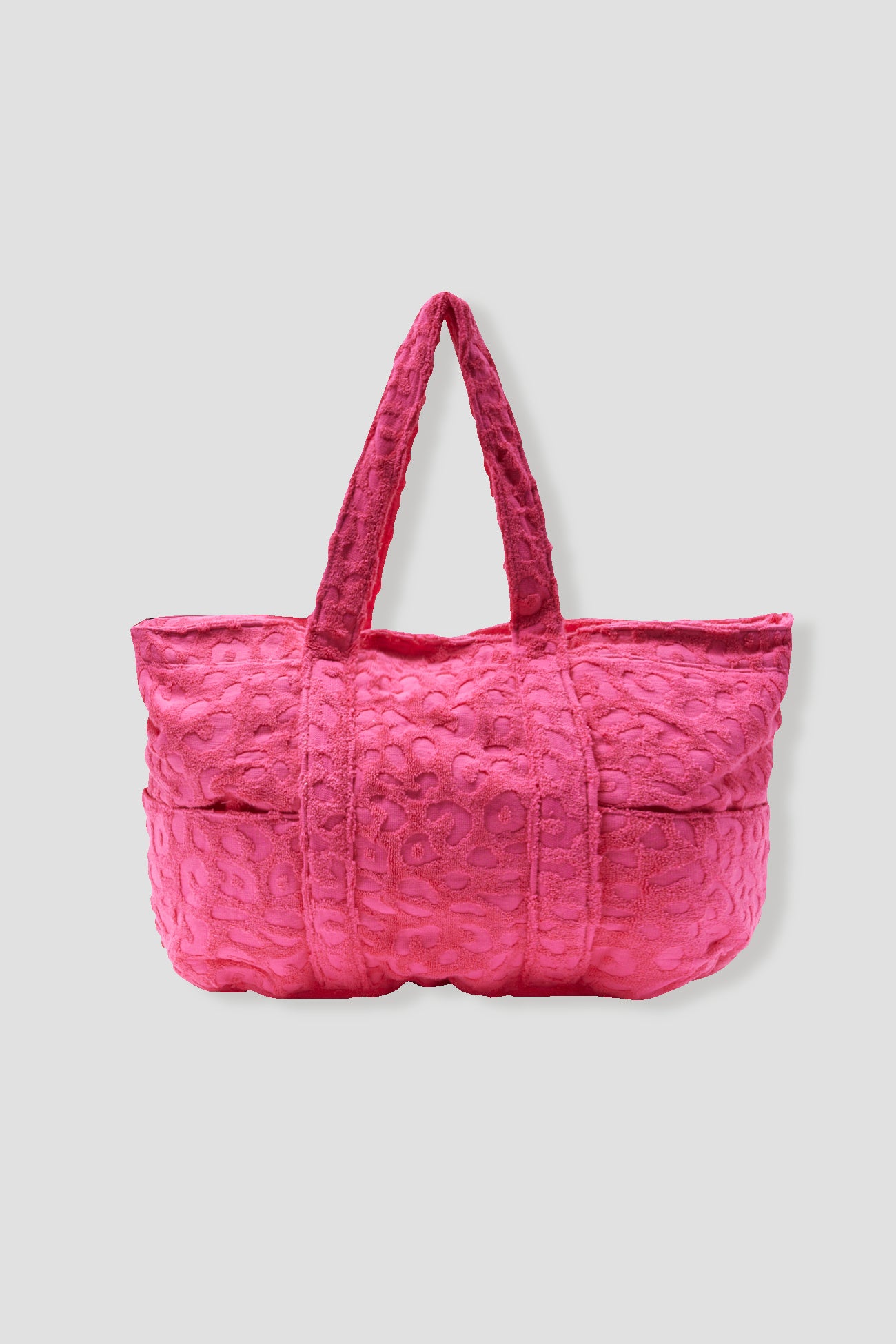 Big towelling zip bag - Light violet