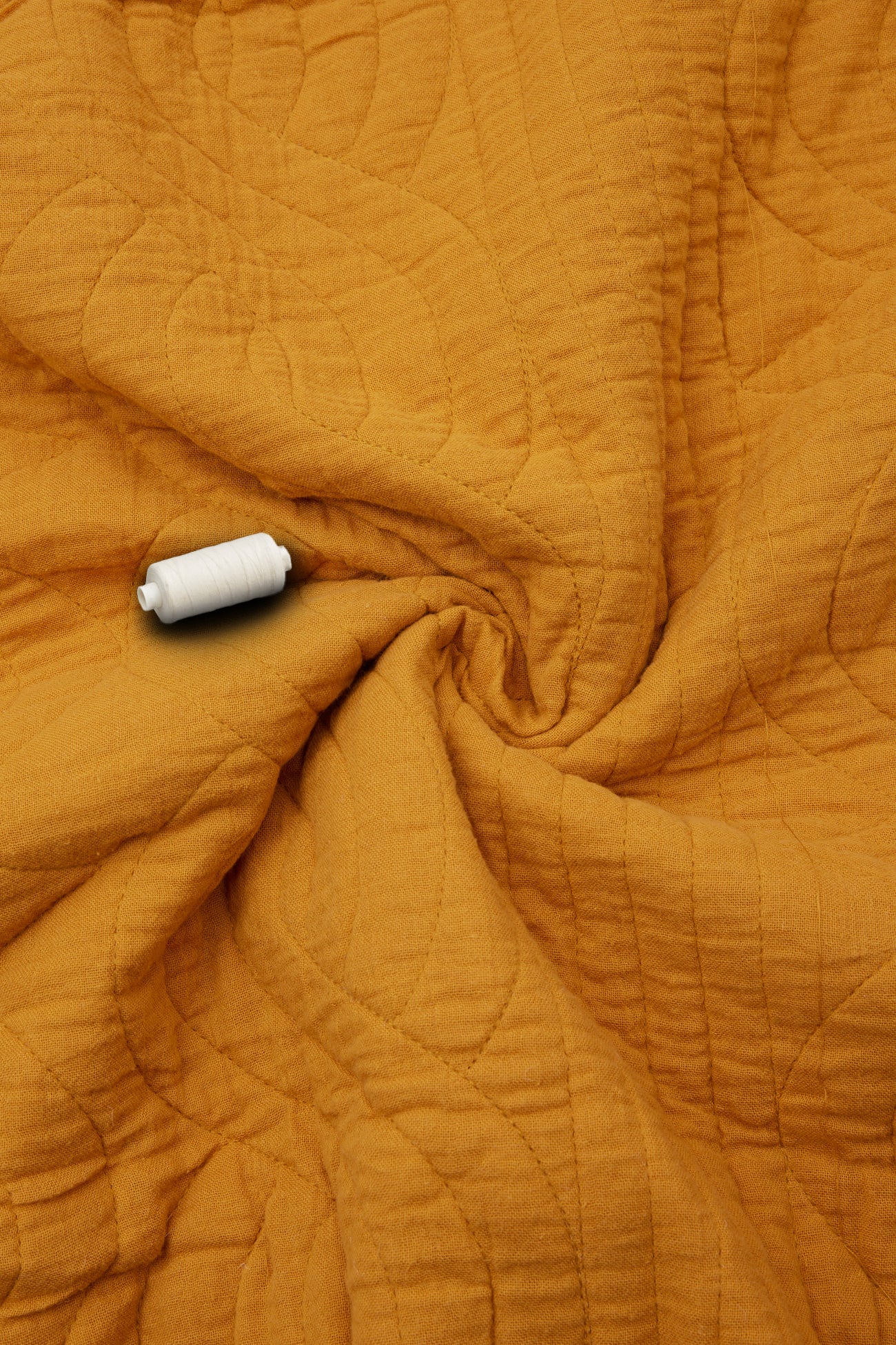 2m padded cotton fabric cut - Camel