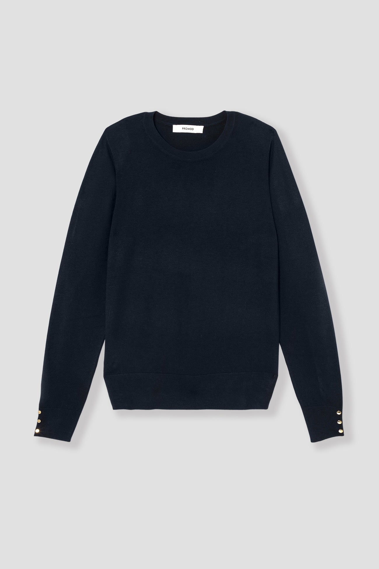 Ecodesign round-neck jumper - Black