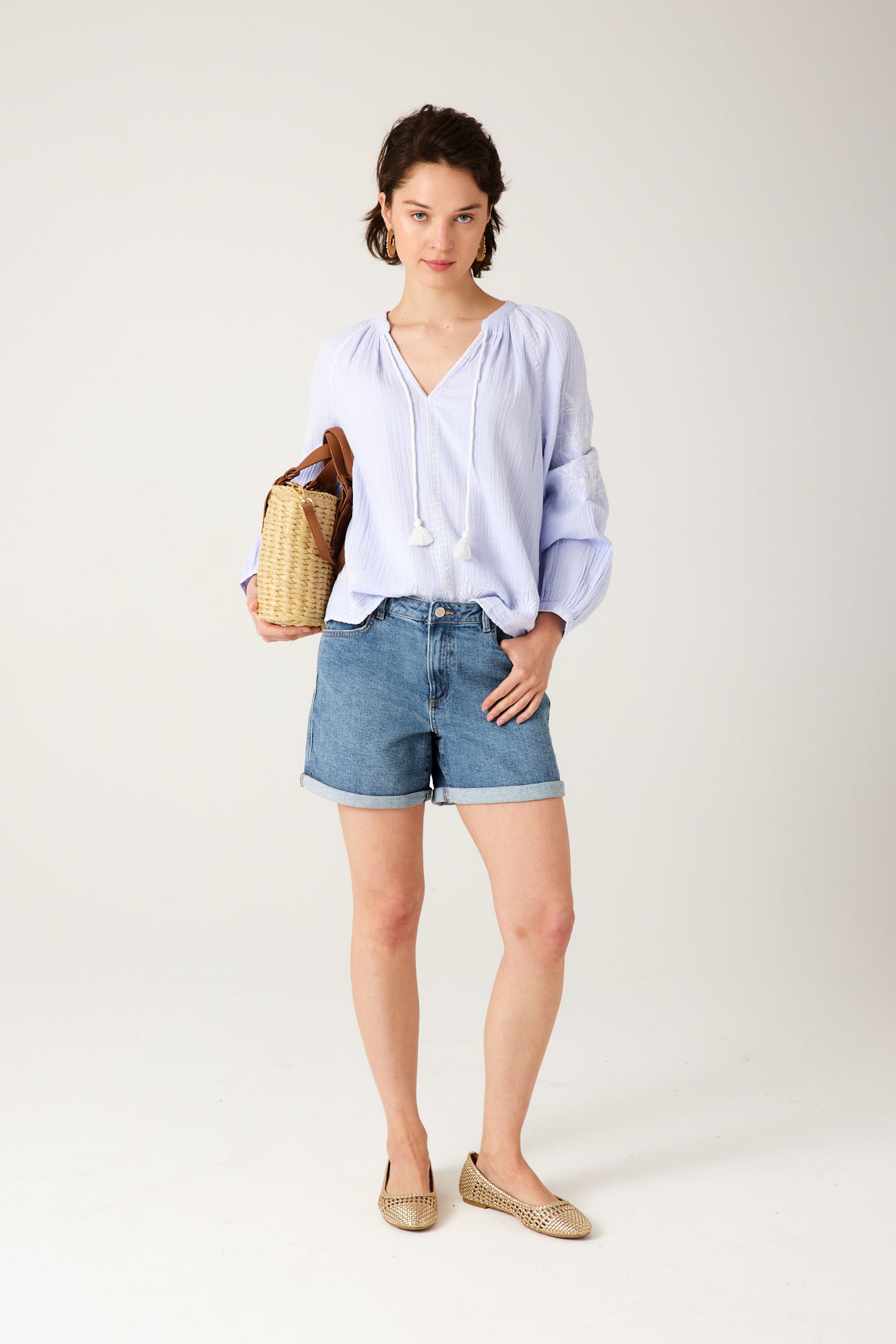 Denim shorts - Medium denim
