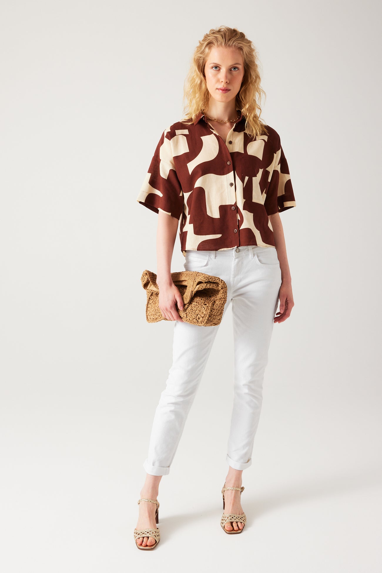 LUCIEN girlfriend jeans - White