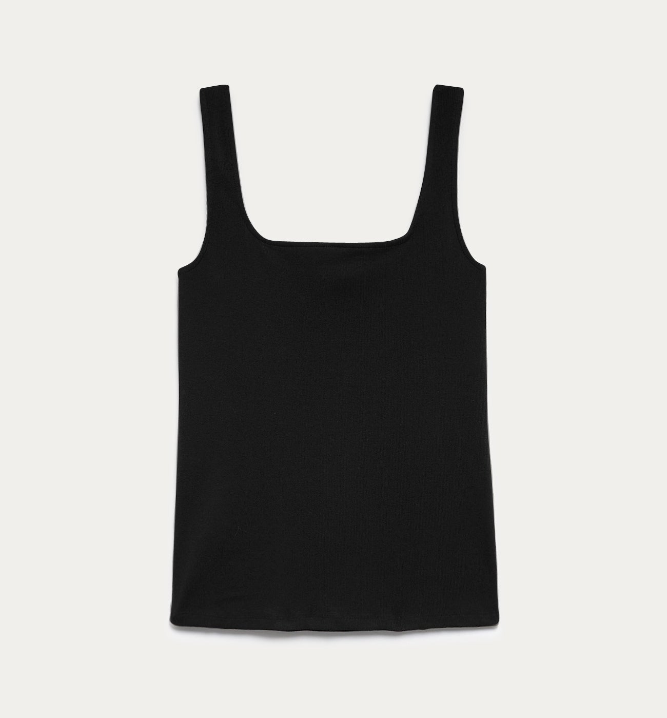 Sleeveless jersey top - Black