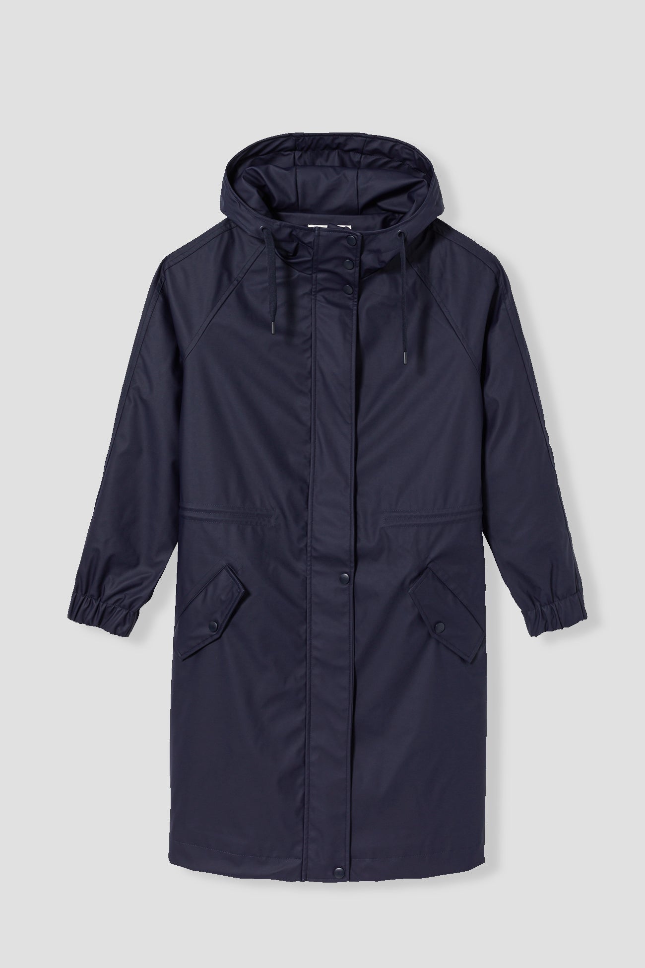 Shower-resistant parka - Navy blue