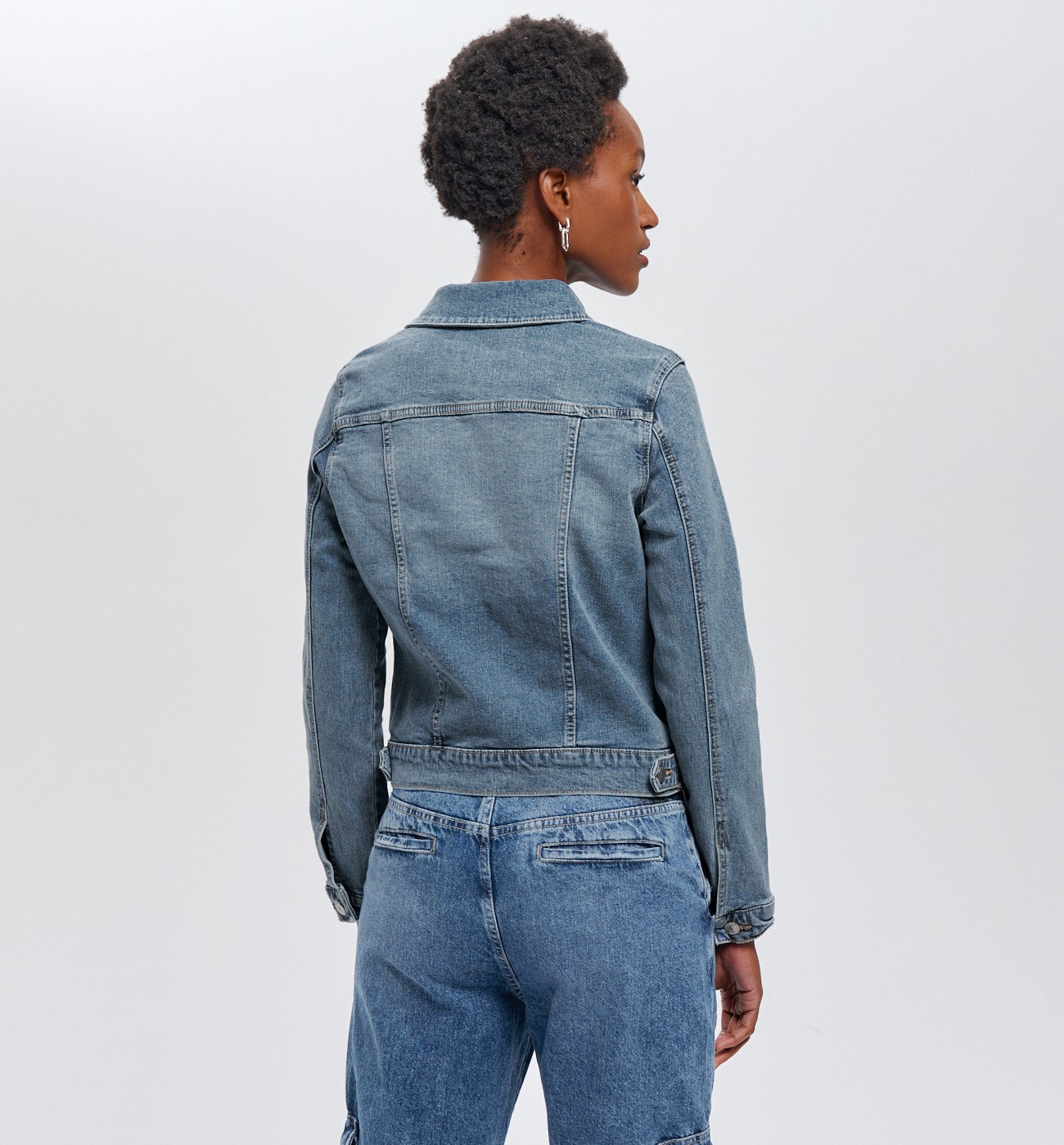 Relaxed denim jacket - Ecru