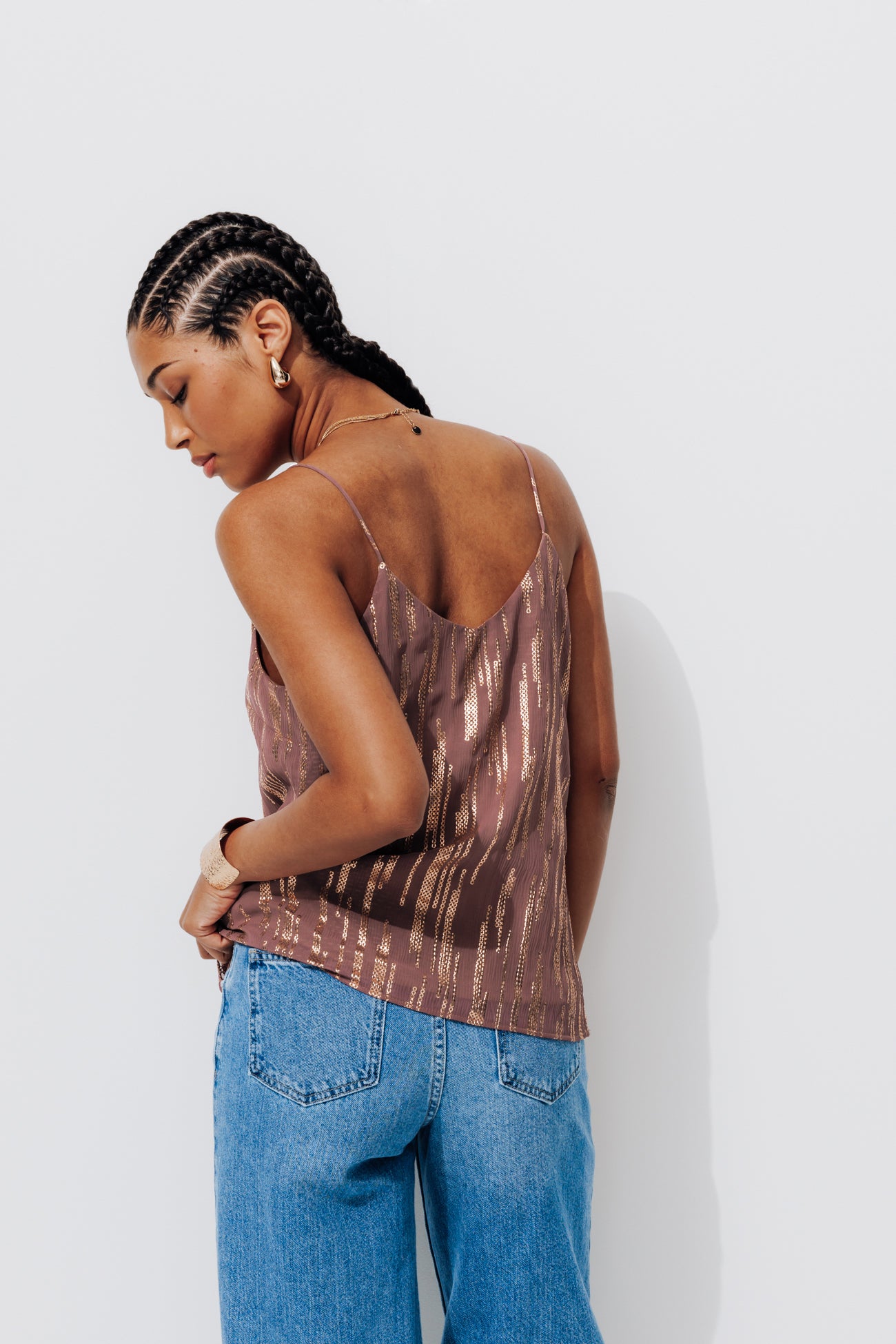 Strappy top - Old pink