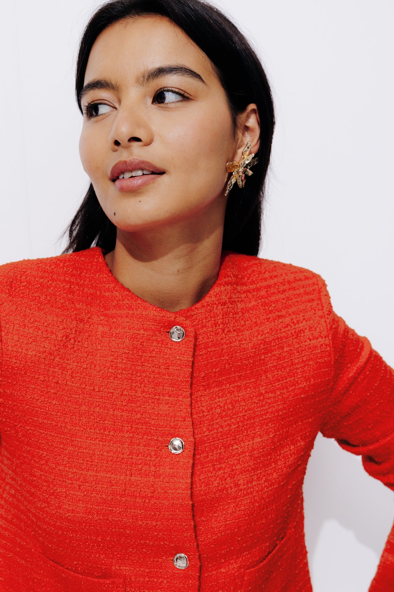 Short tweed jacket - Red