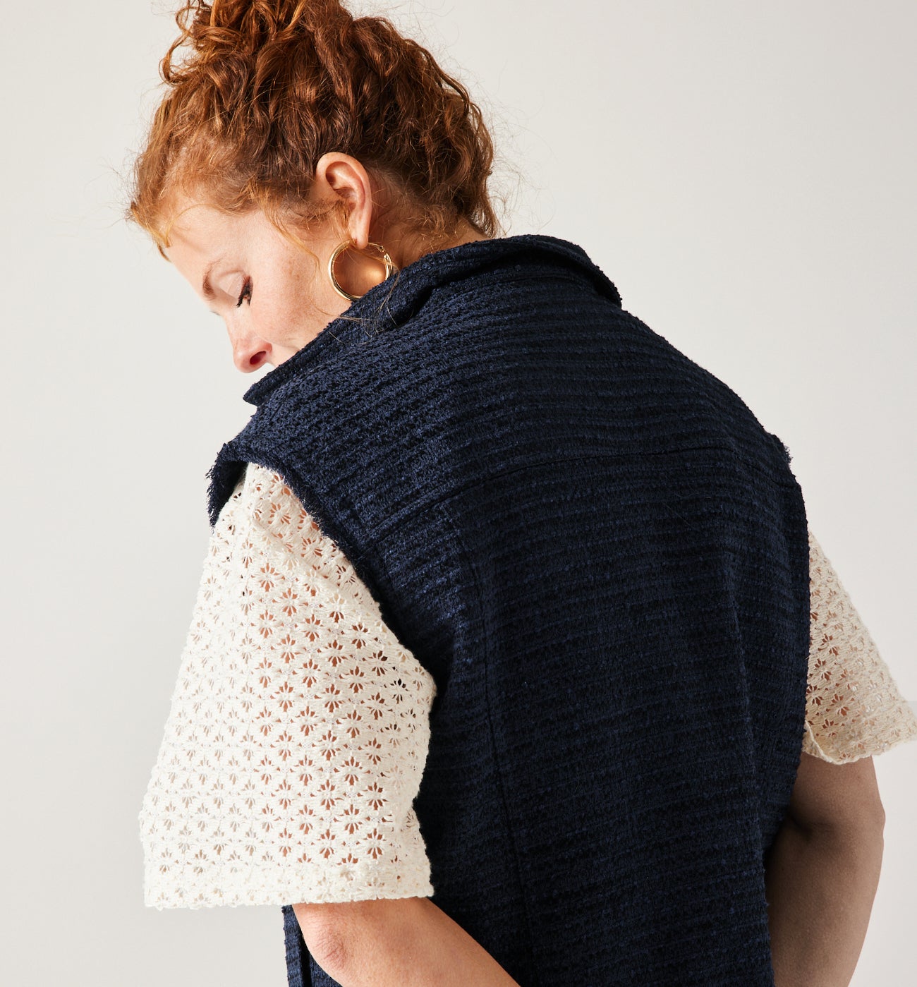 Waistcoat jacket - Navy blue