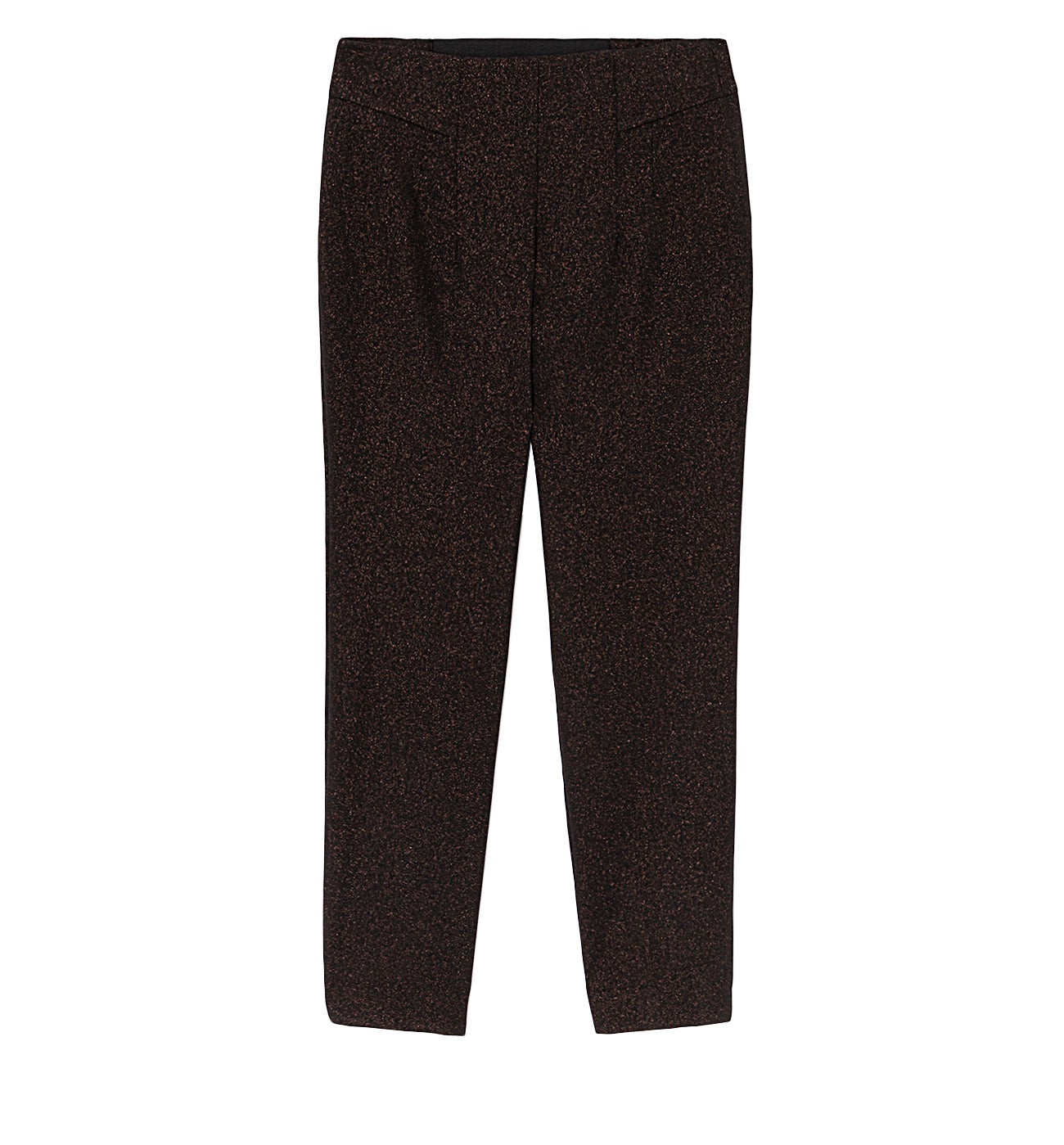 Glitzy cigarette trousers - Black print