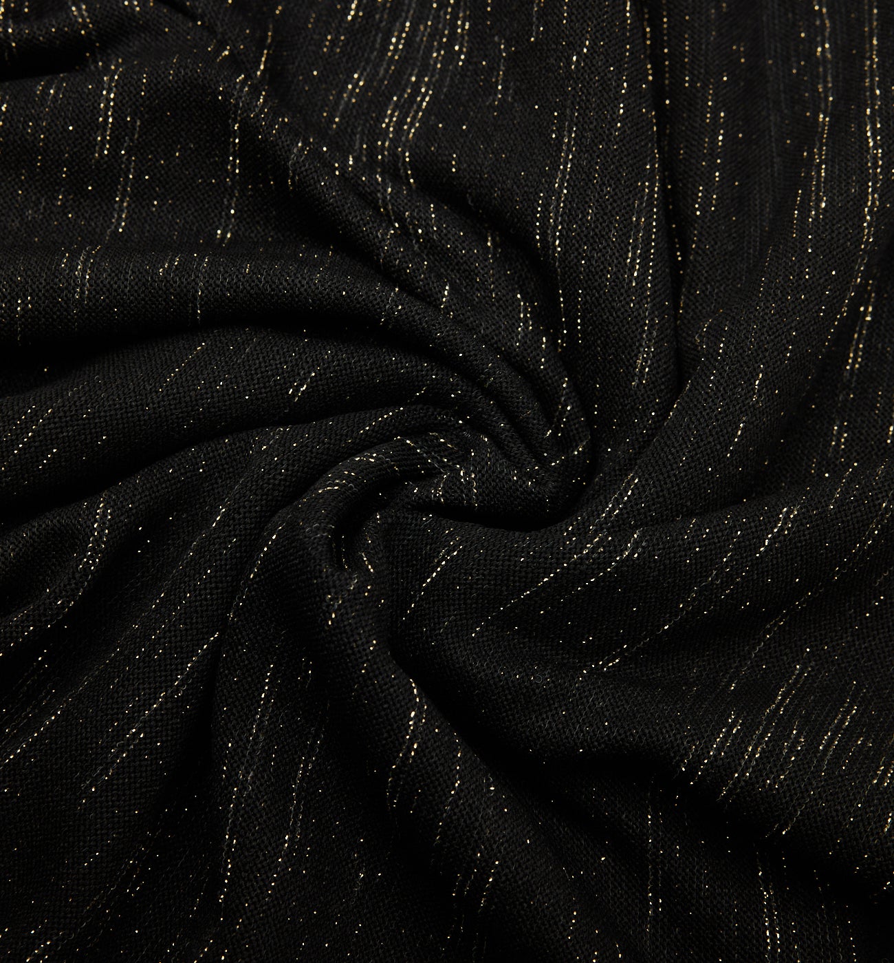 Glitzy 2m fabric cut - Black stripes