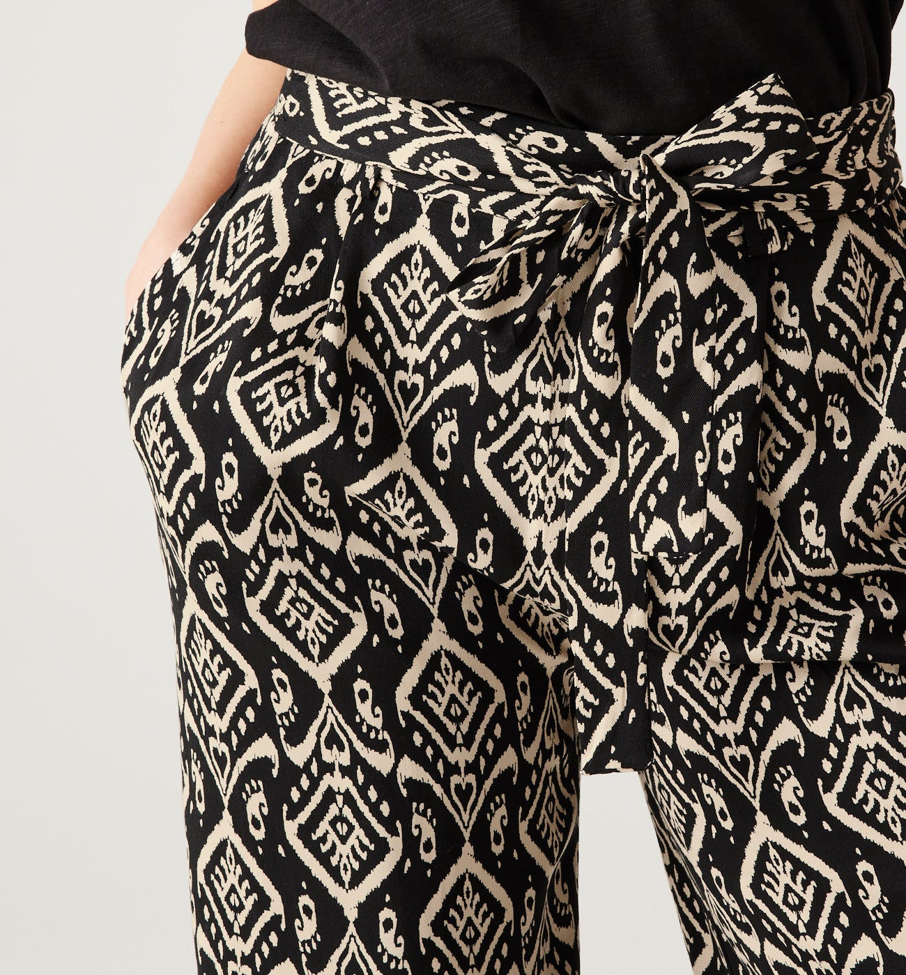 High-waist wideleg trousers - Blue