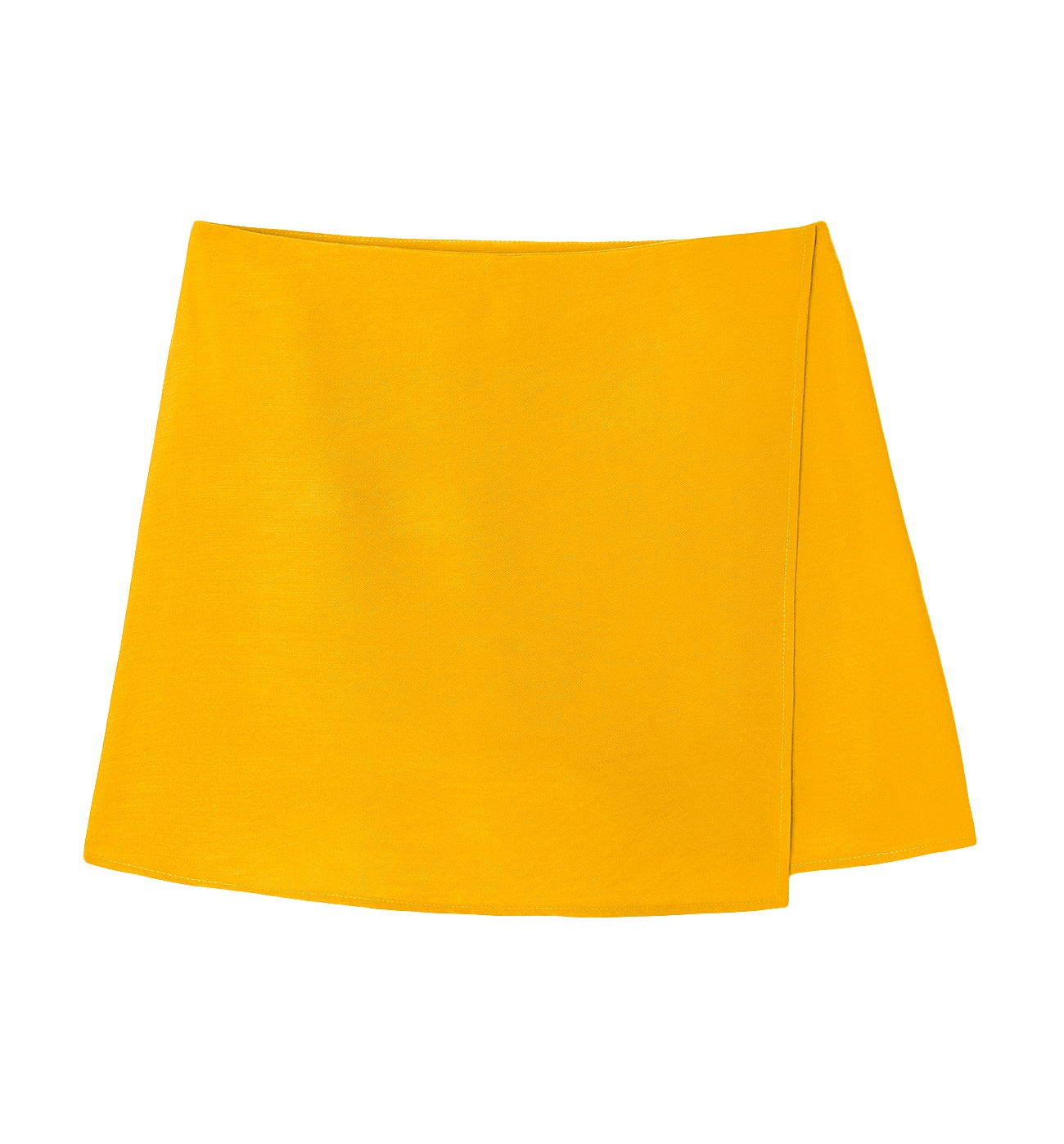 Mini plain shorts-skirt - Black