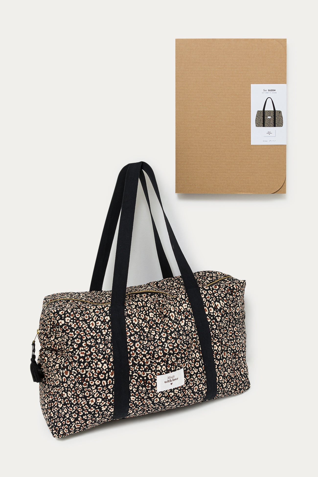 SUZON sewing bag kit - Black print