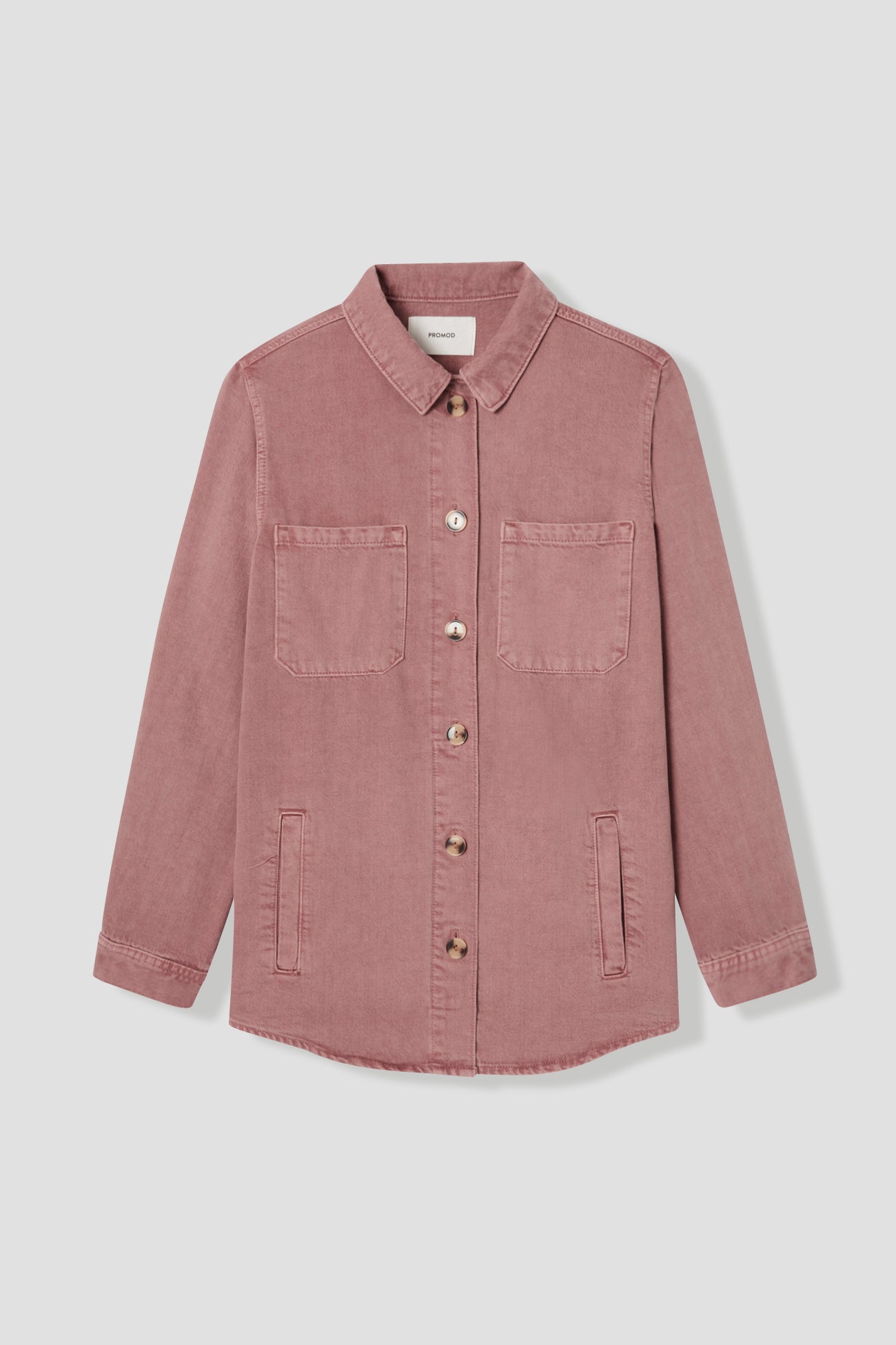 ALMA canvas overshirt - Chocolate