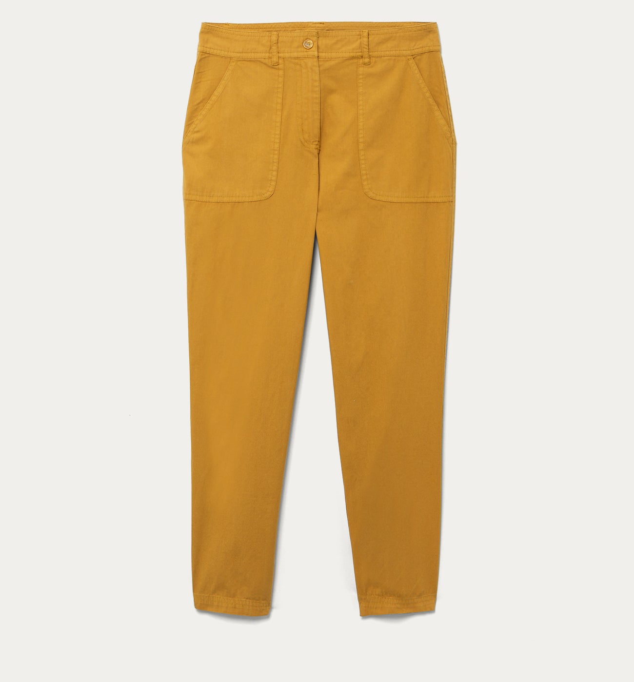 Canvas cotton trousers - Ecru