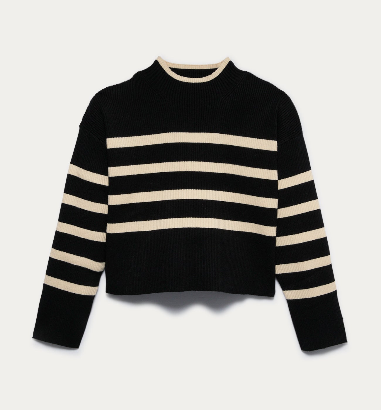 Ribbed nautical jumper - Red stripes