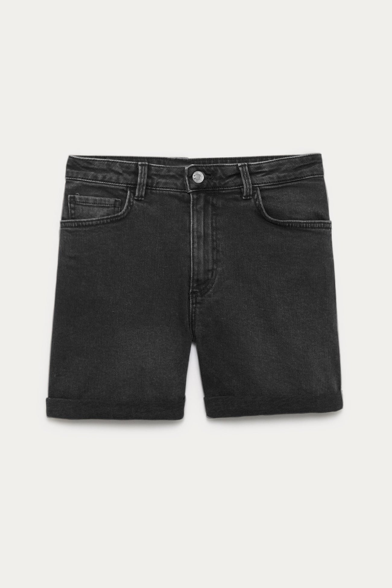 Denim shorts - Black denim
